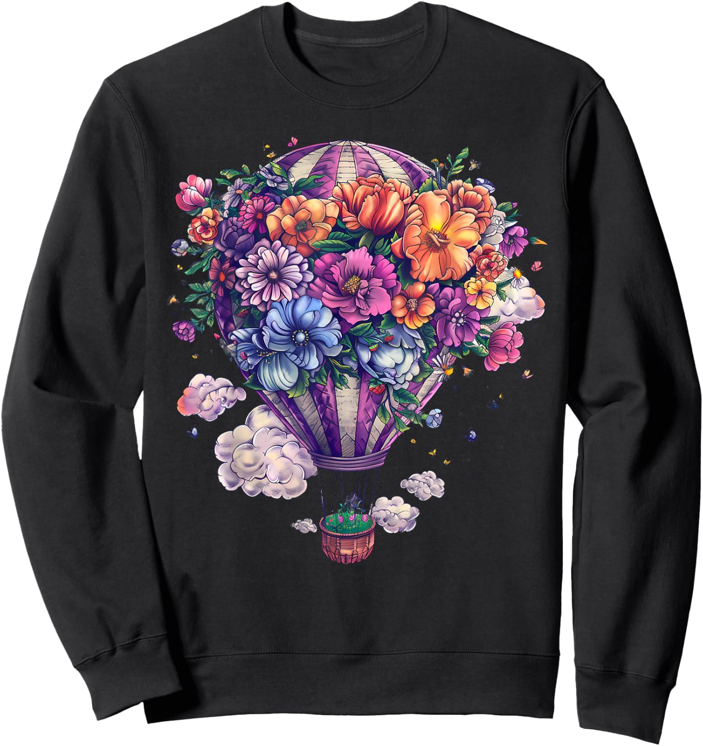 Hot Air Balloon Ride Festival Hot Air Ballooning Sweatshirt - Sweatshirt | Black