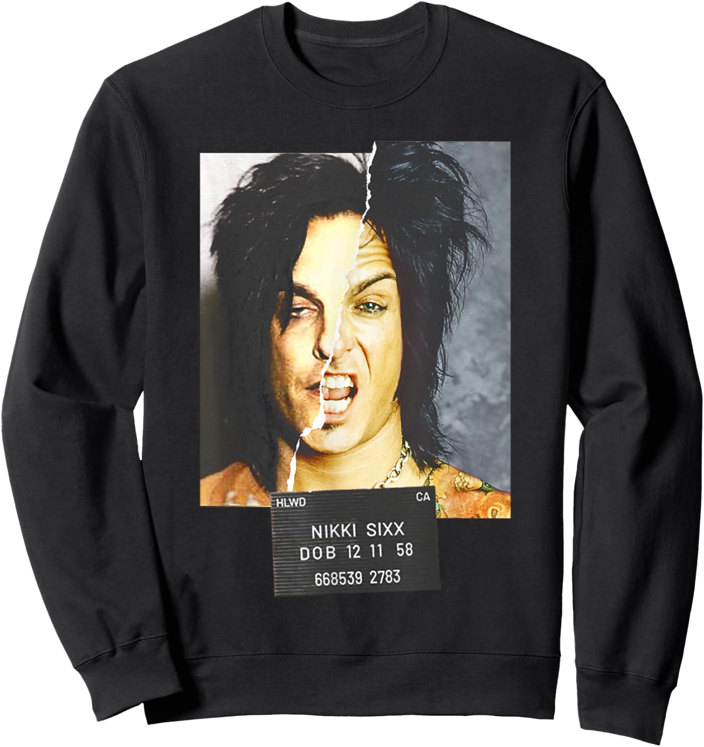 Sixx On Sixx – Mugshot Sweatshirt - Sweatshirt | Black