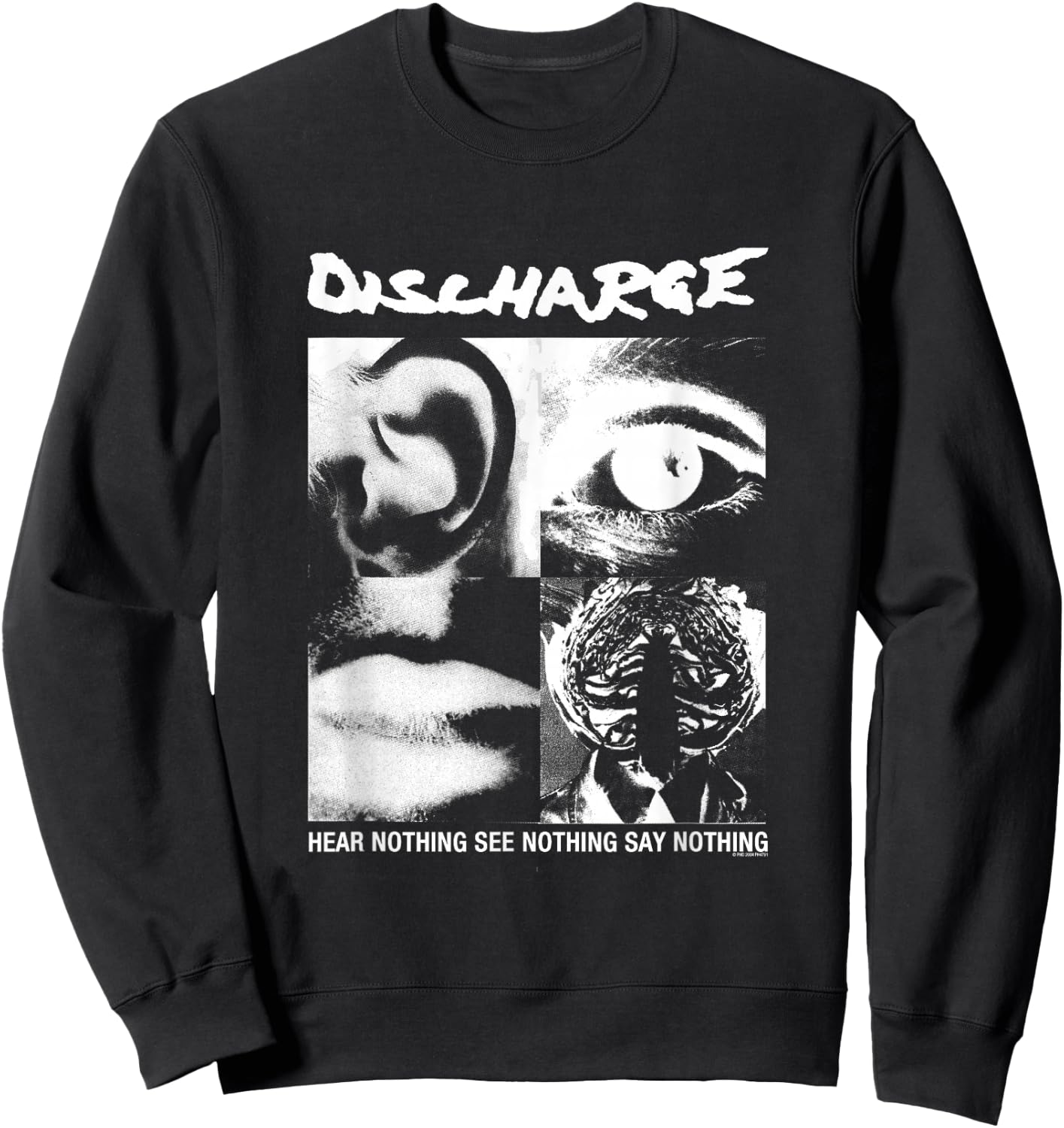 Discharge - Official Merchandise - Hear Nothing Sweatshirt - Sweatshirt | Black