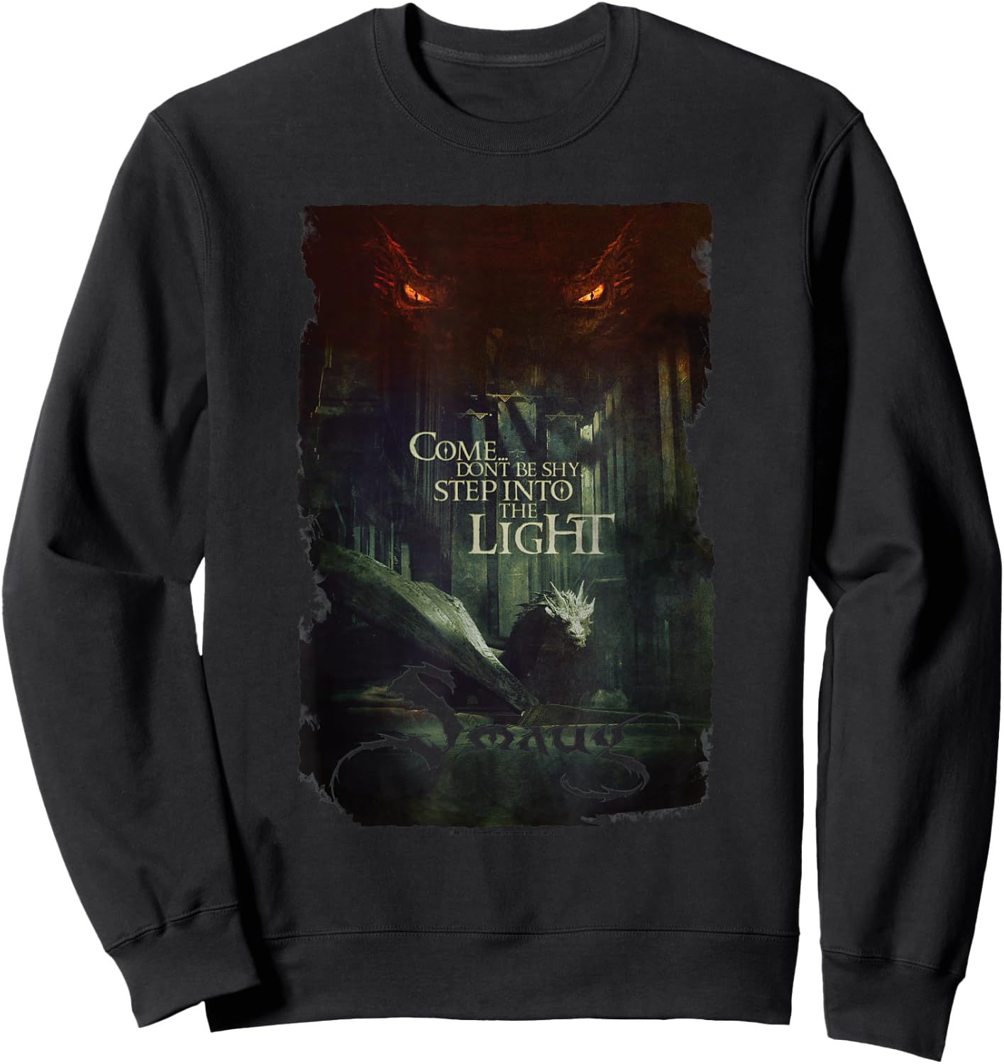 Hobbit Smaug Taunt Sweatshirt - Sweatshirt | Black