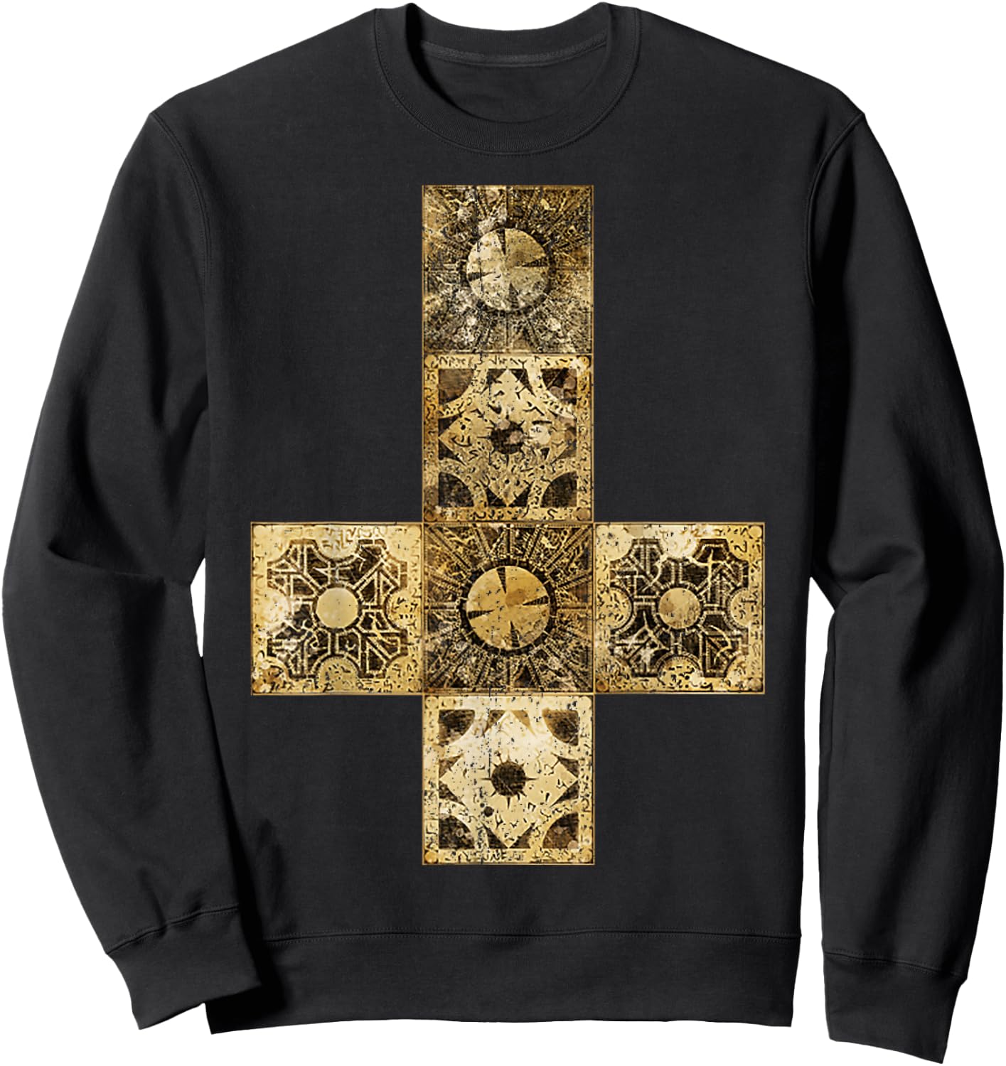 Vintage Cenobite Lament Configuration Puzzle Box V2 Sweatshirt - Sweatshirt | Black