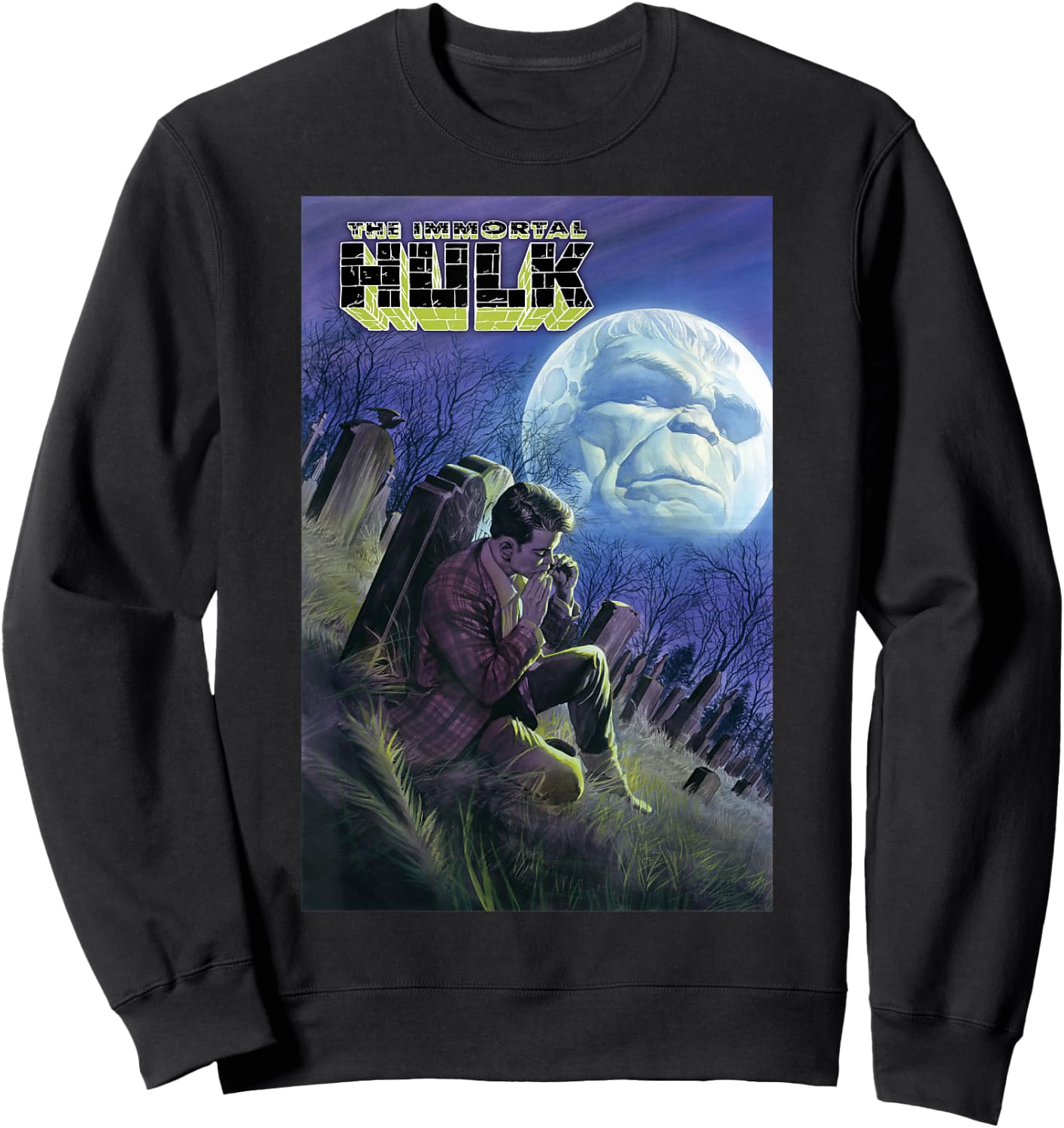 Marvel Immortal Hulk Death Of Rick Jones Comic Book Cover Sweatshirt - Sweatshirt | Black