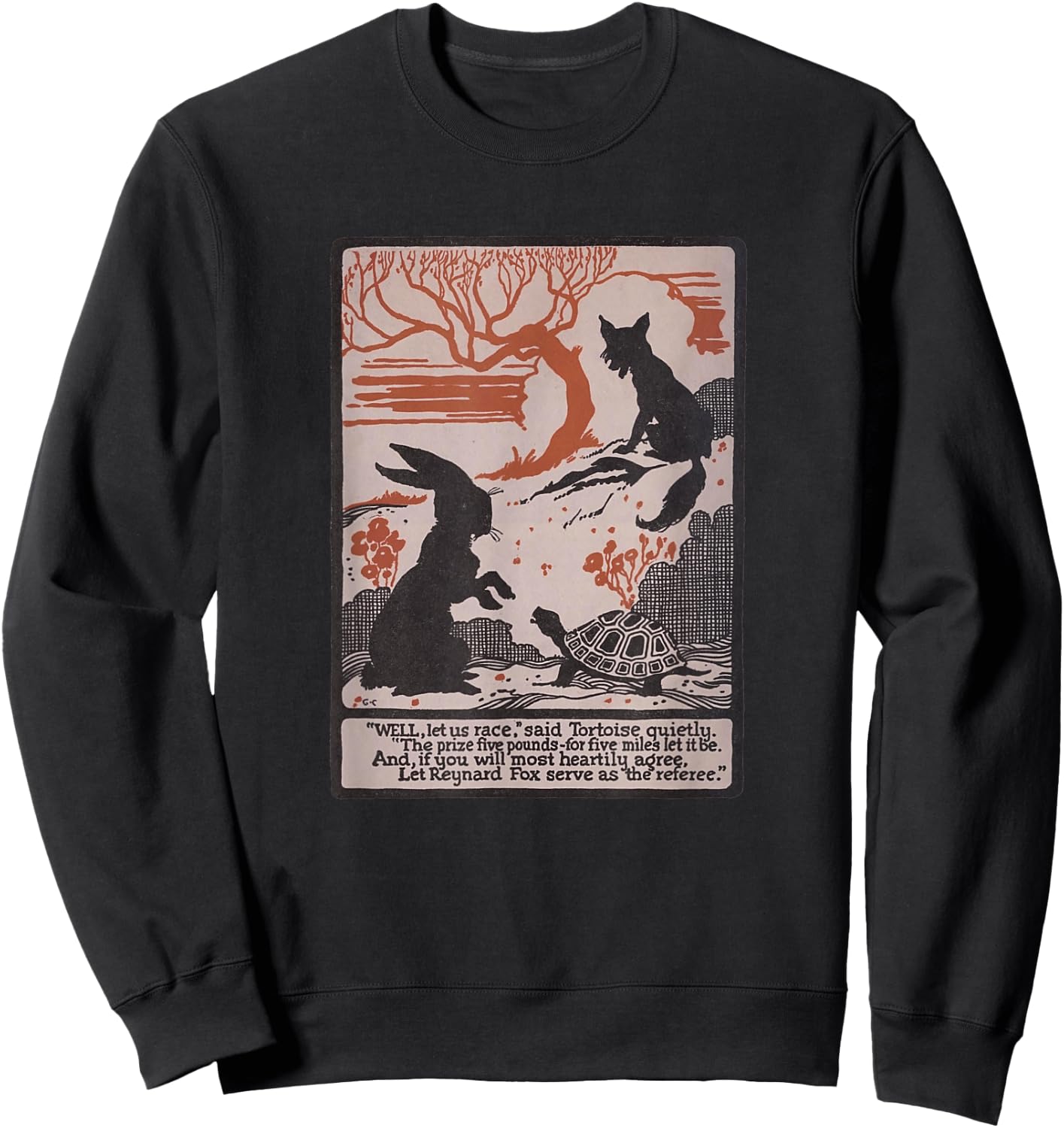Aesop's Fables - Tortoise and The Hare Sweatshirt - Sweatshirt | Black