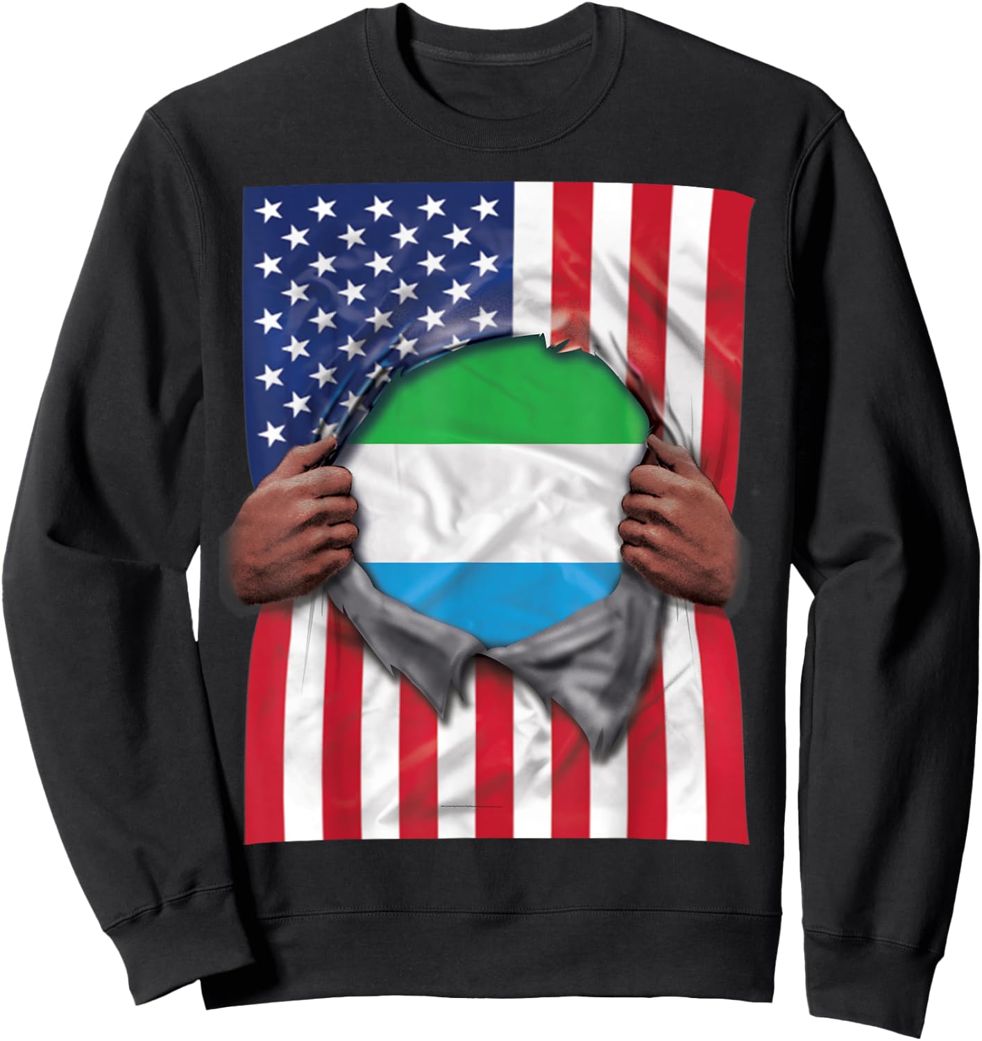 Proud Sierra Leone Roots Sweatshirt - Sweatshirt | Black
