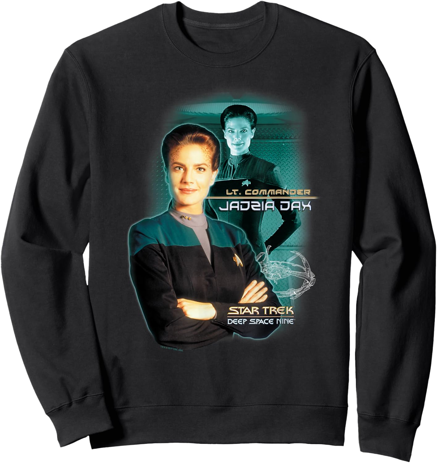 Star Trek Jadzia Dax Sweatshirt - Sweatshirt | Black