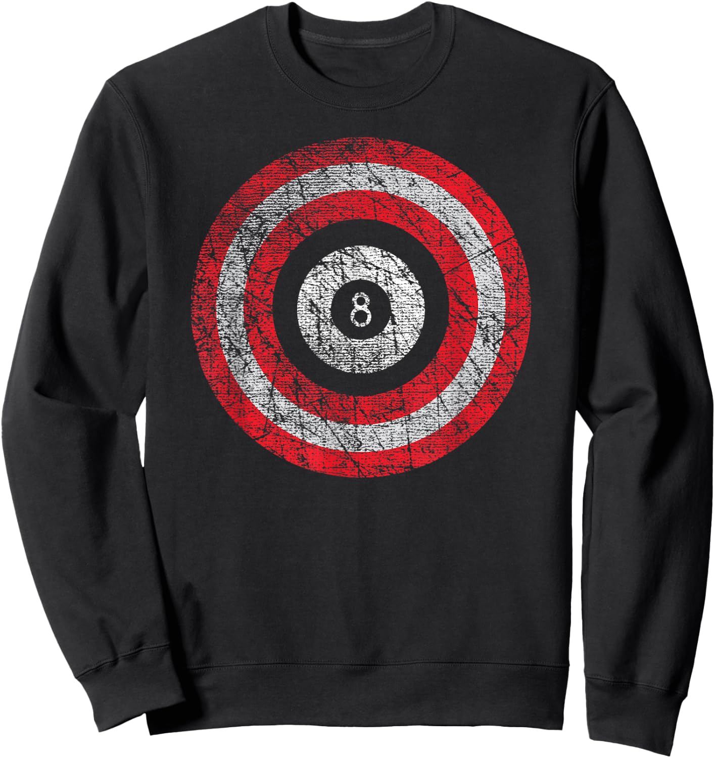 Pool Billiard Shirt Patriotic Odd Ball Sweatshirt - Sweatshirt | Black