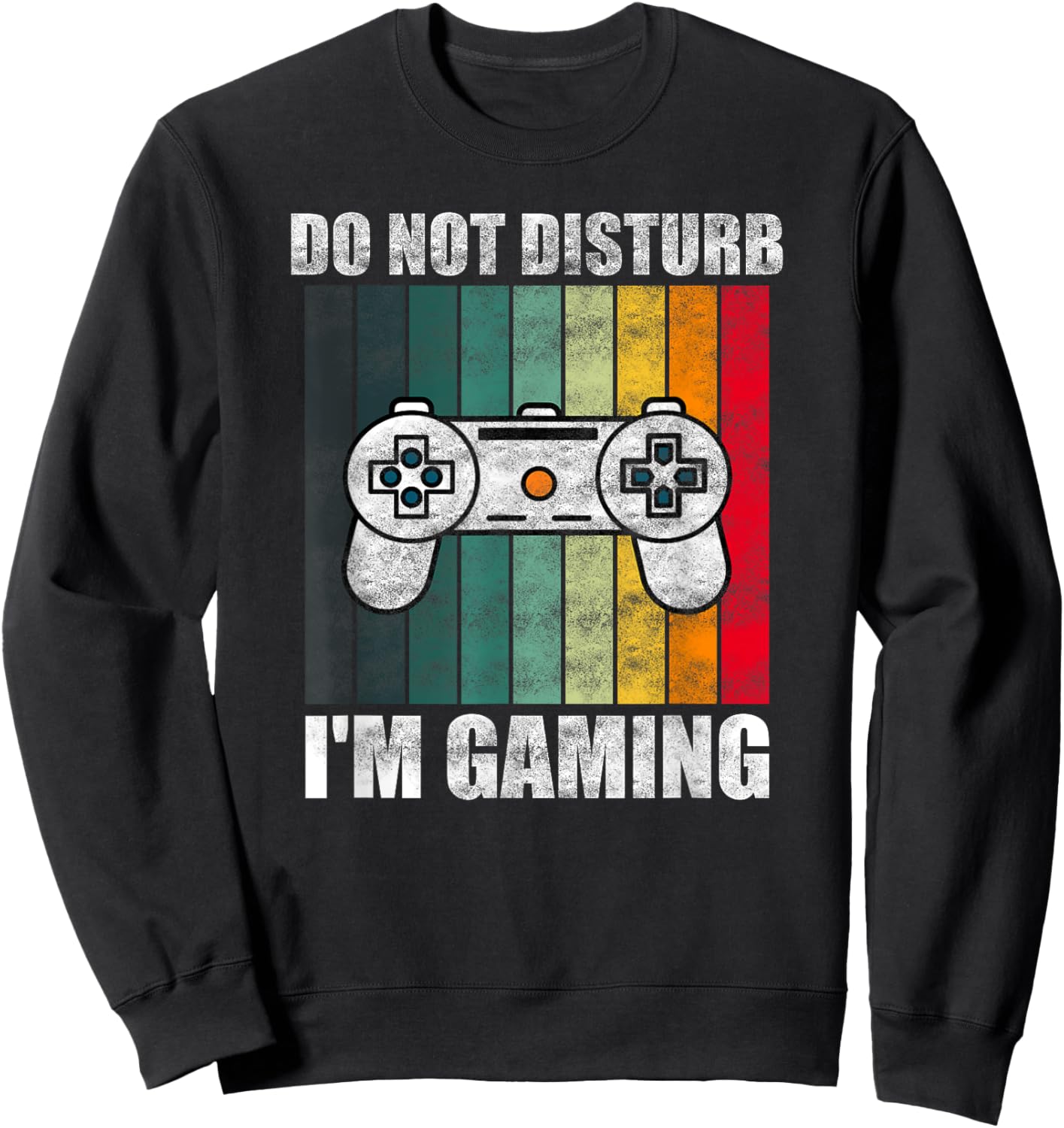 Do Not Disturb I'm Gaming Funny Video Gamer Gift Kids Sweatshirt - Sweatshirt | Black