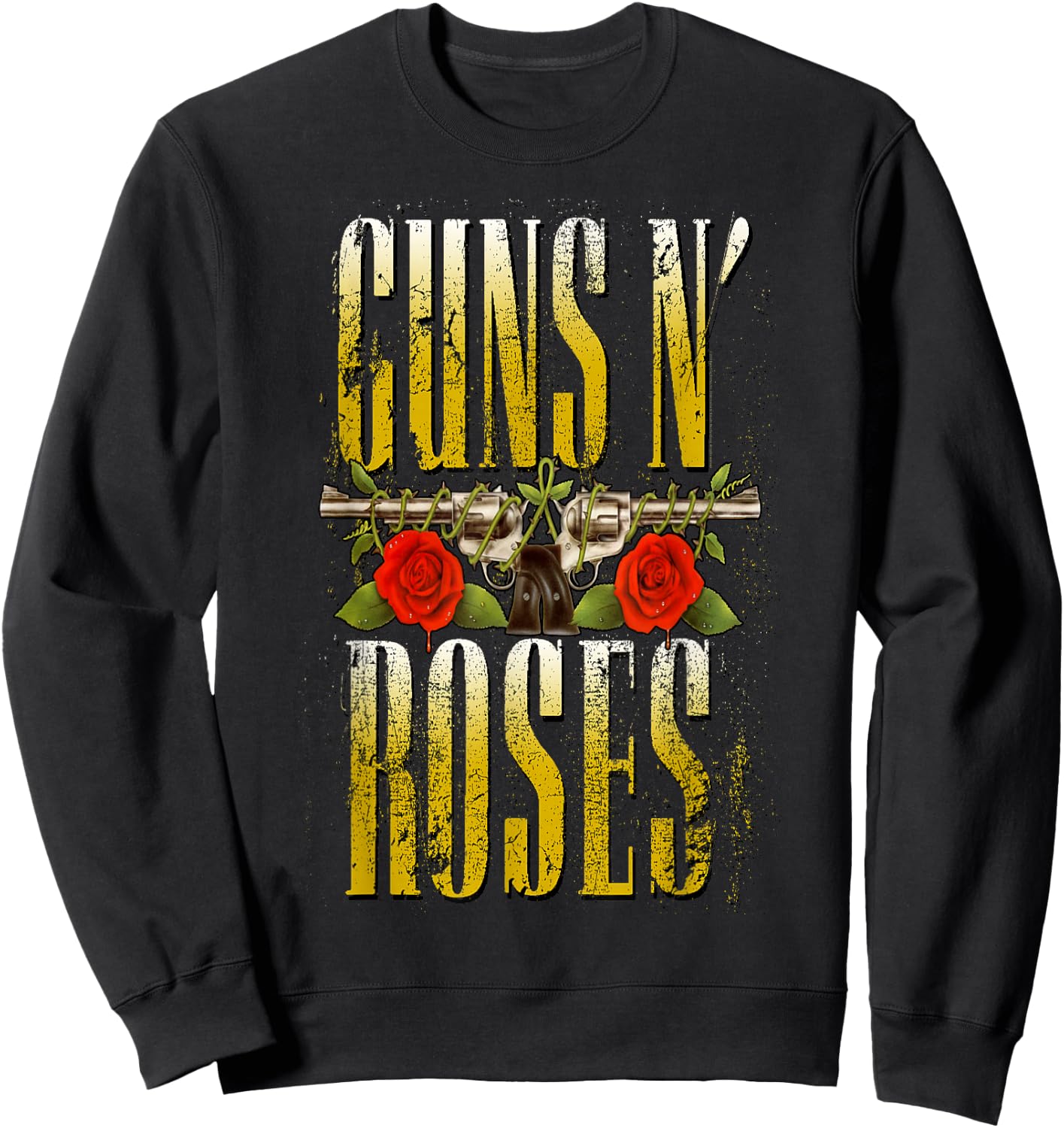 Guns N' Roses Official Big Guns Sweatshirt - Sweatshirt | Black