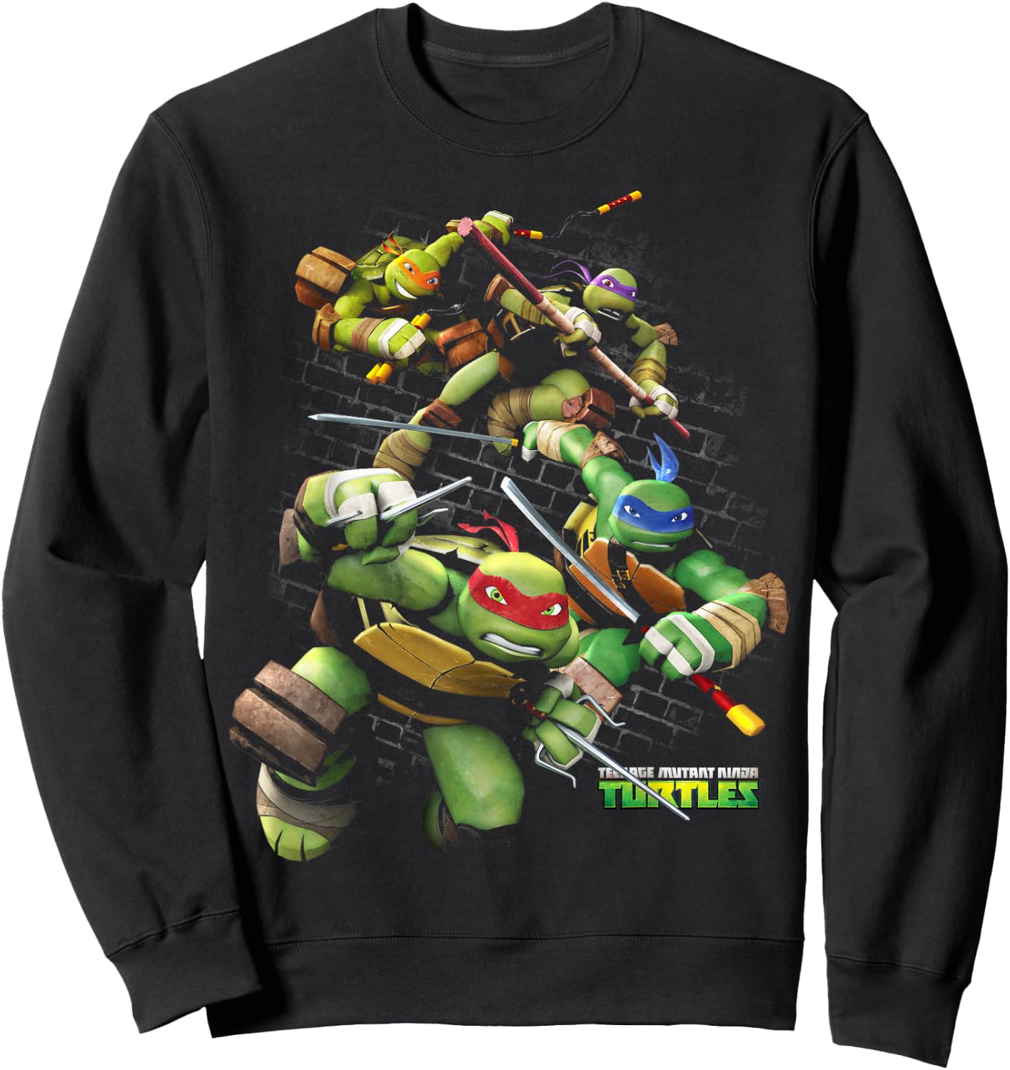 Teenage Mutant Ninja Turtles Action Through Bricks Sweatshirt - Sweatshirt | Black