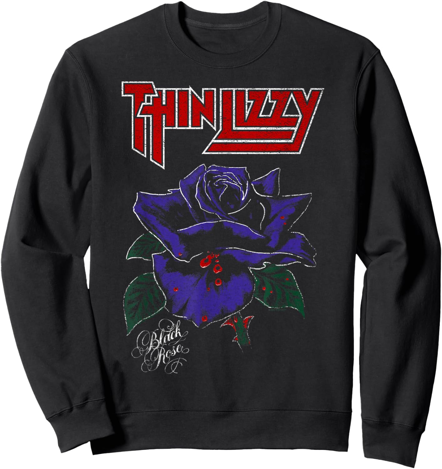 Thin Lizzy – Black Rose Color Sweatshirt - Sweatshirt | Black