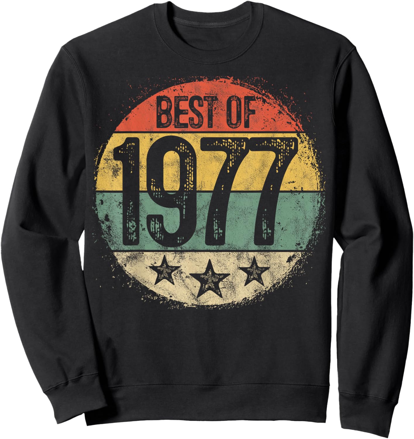 Best of 1977 48th Birthday Gifts Women 48 Year Old Sweatshirt - Sweatshirt | Black