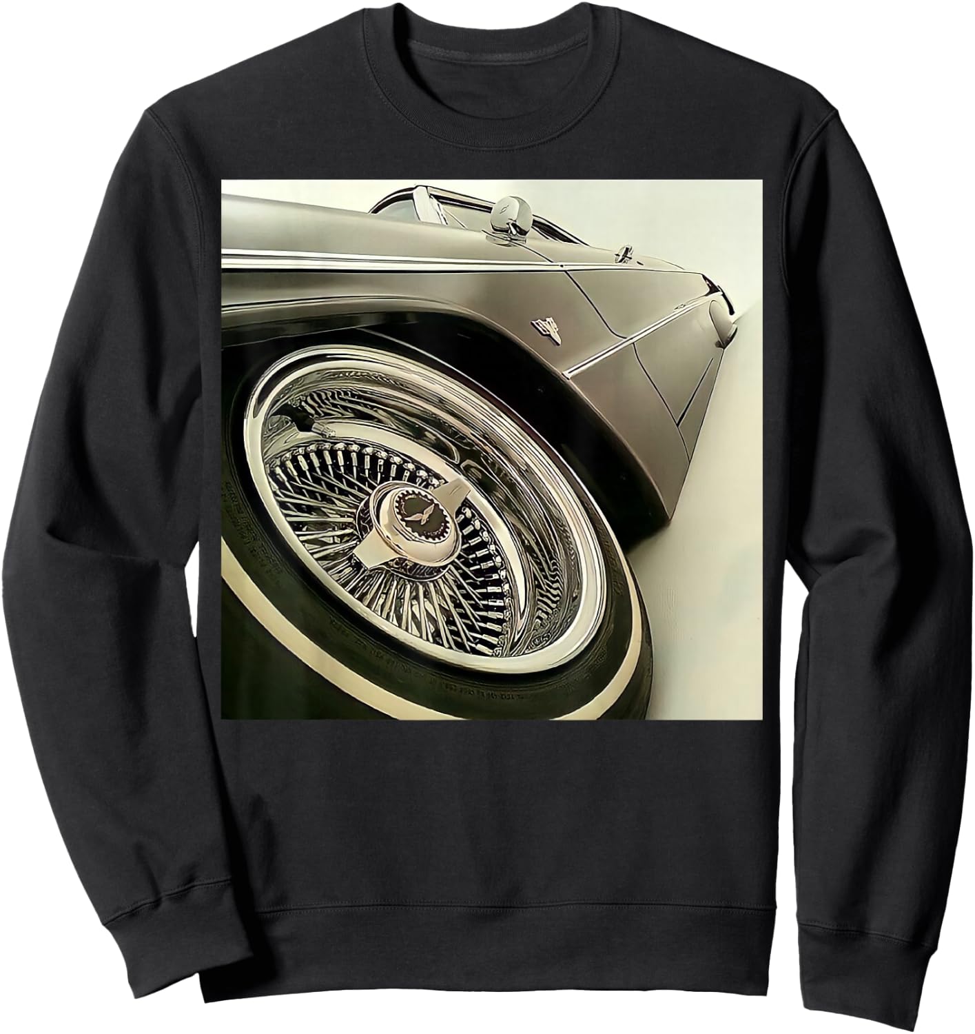 Lowrider Black and White Sweatshirt - Sweatshirt | Black
