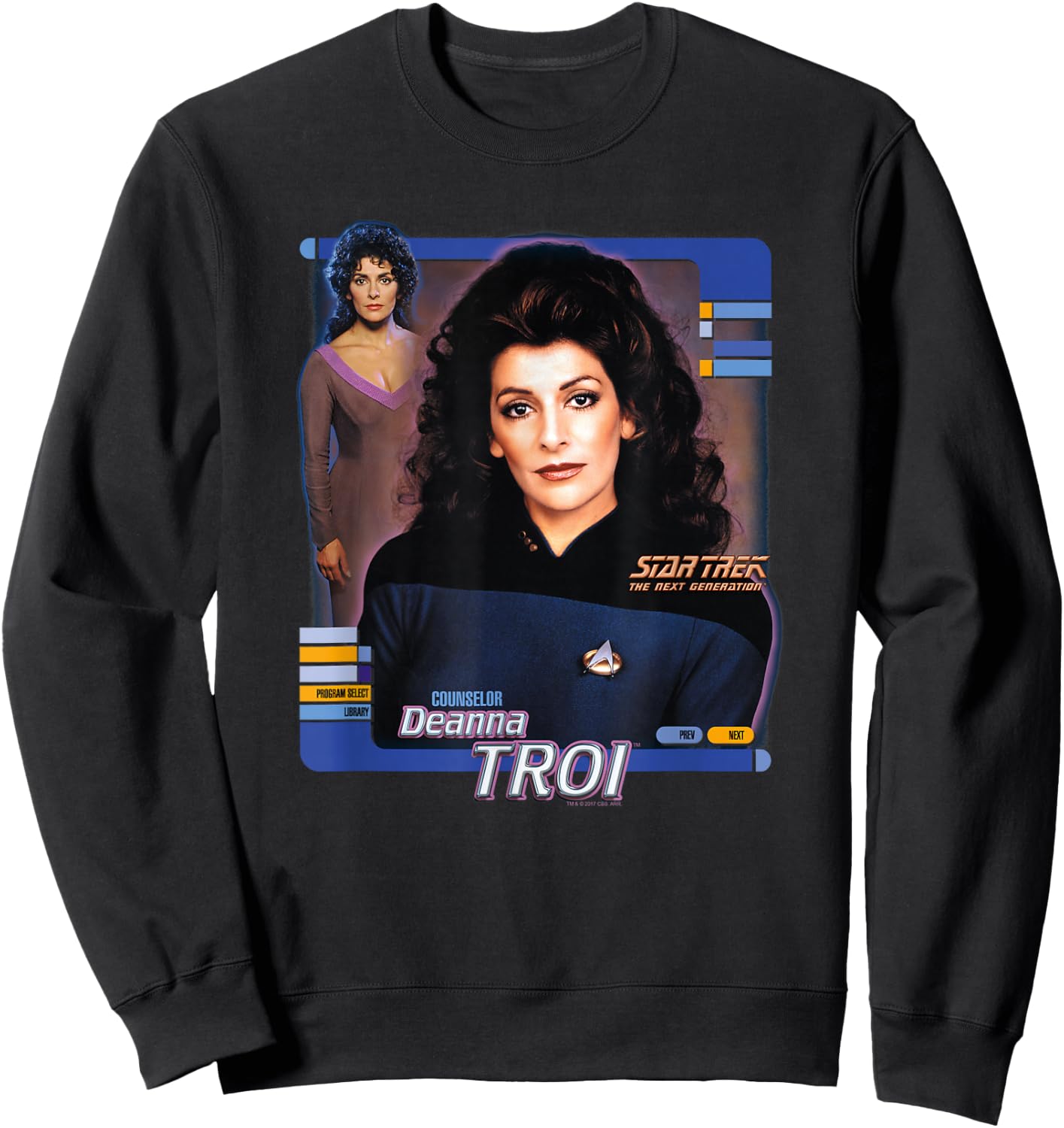 Star Trek Deanna Troi Sweatshirt - Sweatshirt | Black