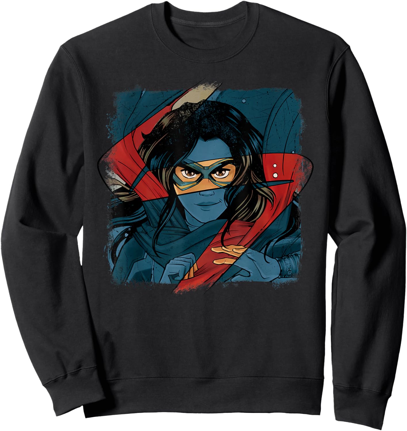 Marvel Studios Ms. Marvel Logo Action Sweatshirt - Sweatshirt | Black