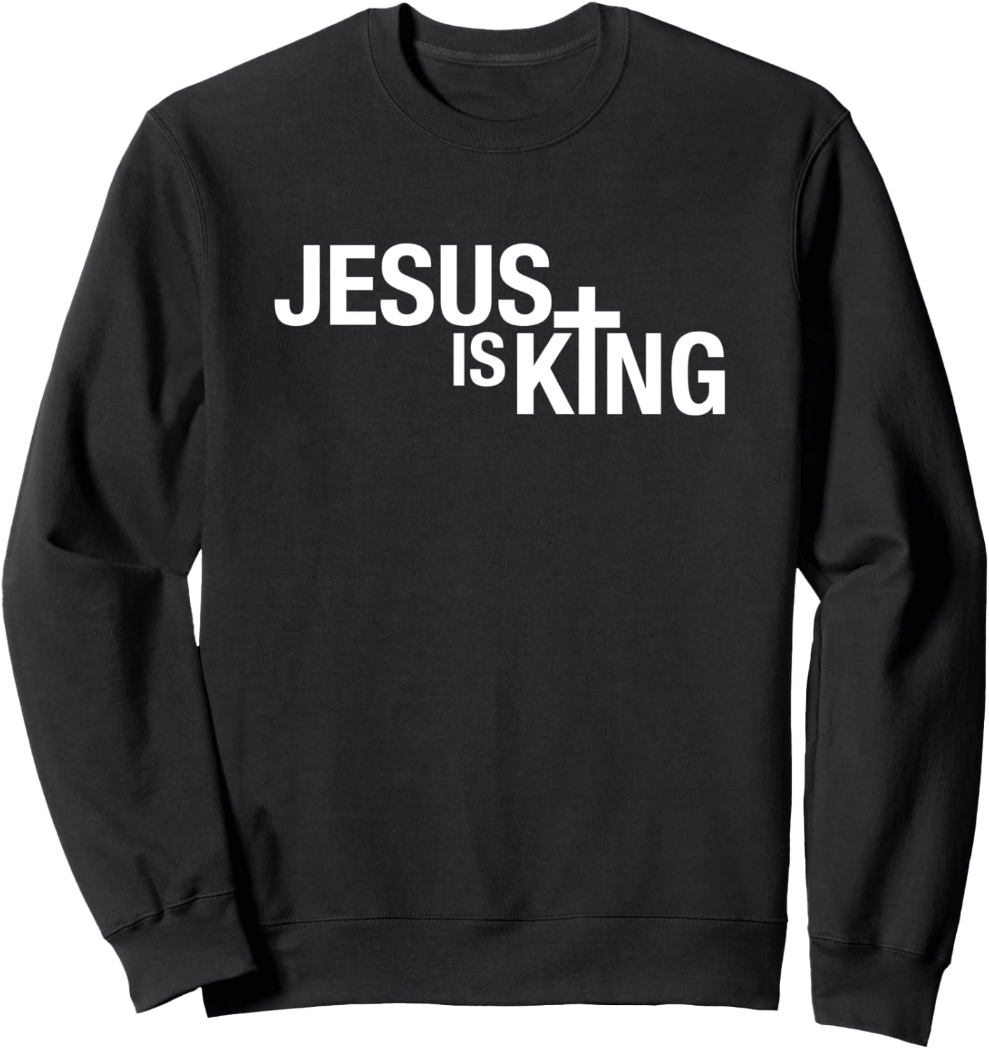 Jesus is King Sweatshirt - Sweatshirt | Black