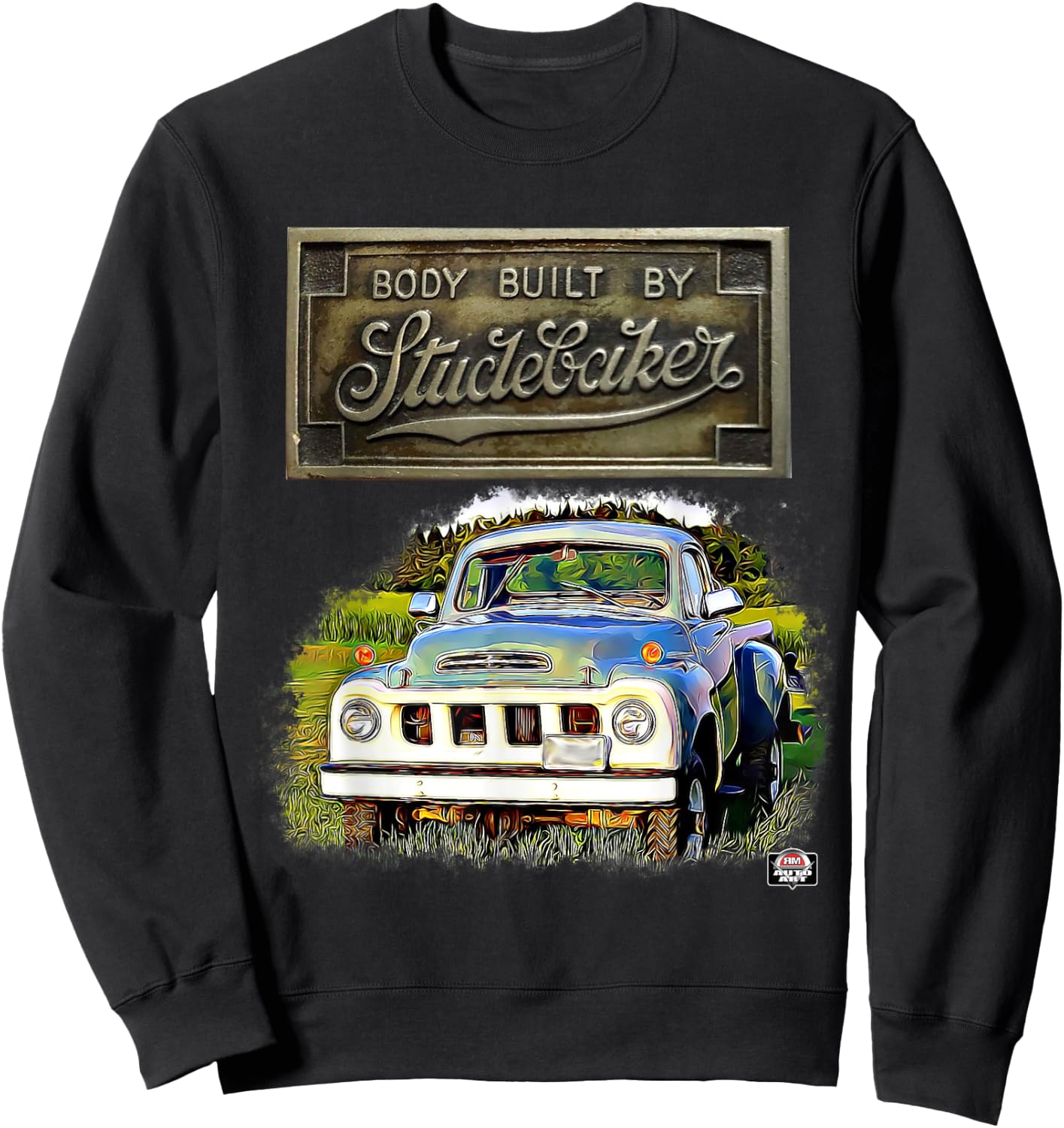 Body by Studebaker classic pickup truck Sweatshirt - Sweatshirt | Black