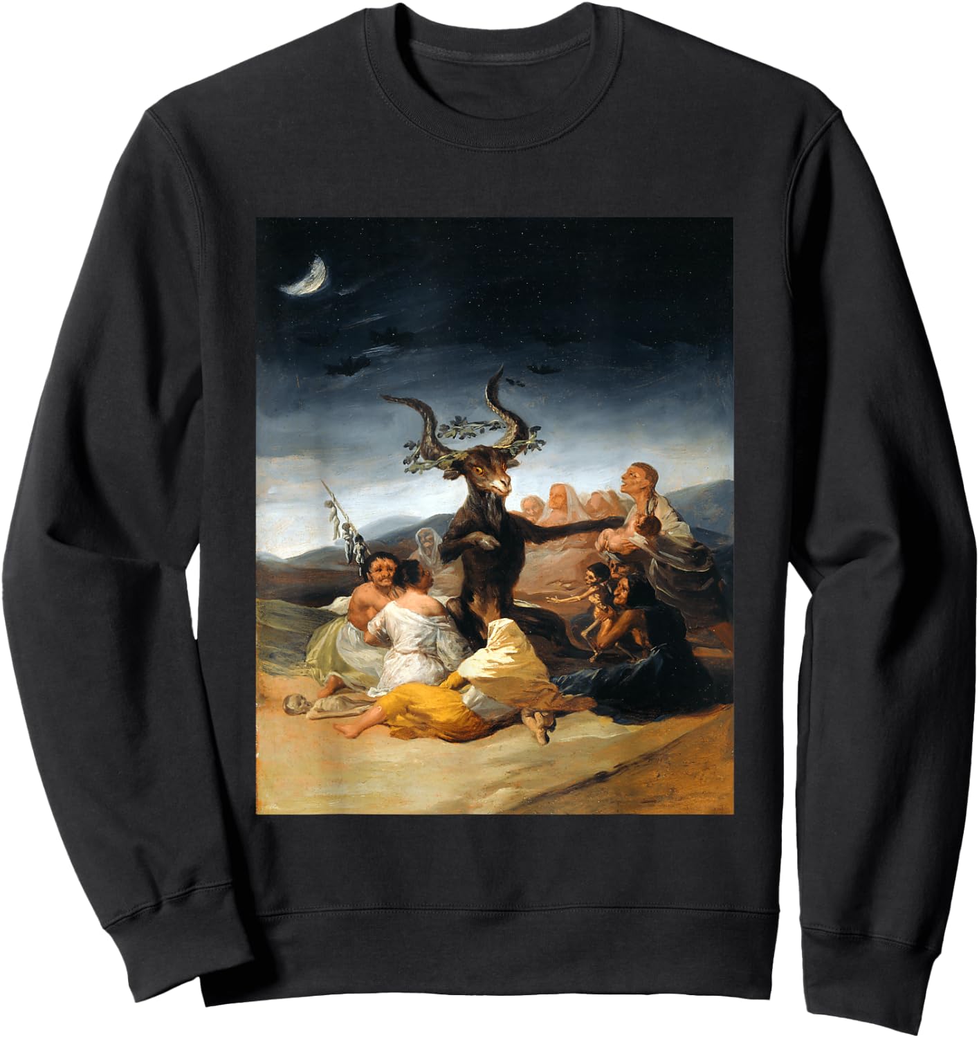 Witches' Sabbath by Francisco de Goya Sweatshirt - Sweatshirt | Black