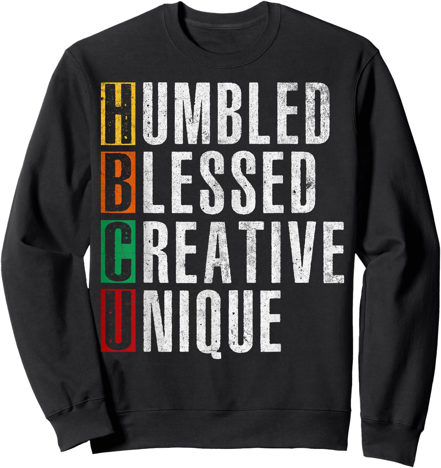 HBCU Grad Afro Historical Black College Women Kids Girls Sweatshirt - Sweatshirt | Black