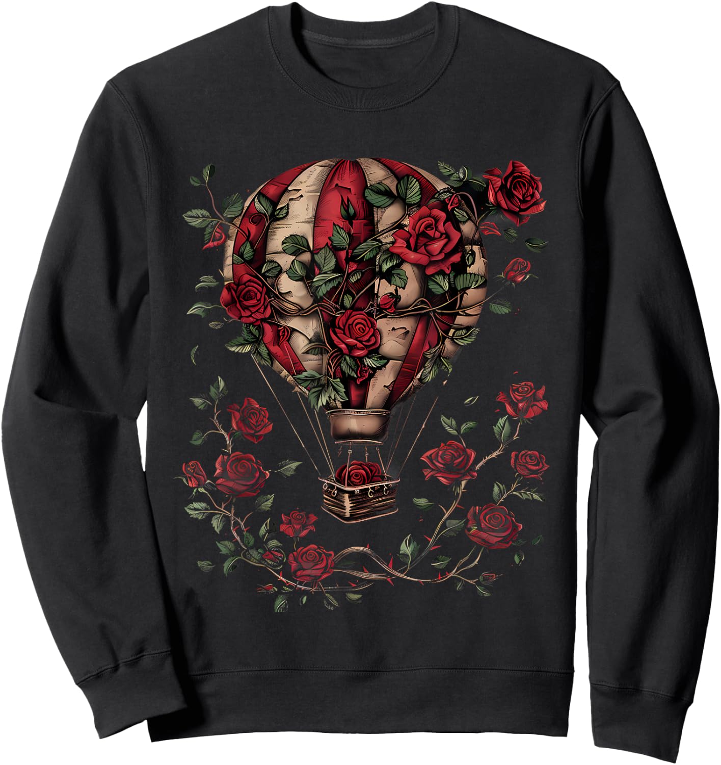 Hot Air Balloon Ride Festival Hot Air Ballooning Sweatshirt - Sweatshirt | Black
