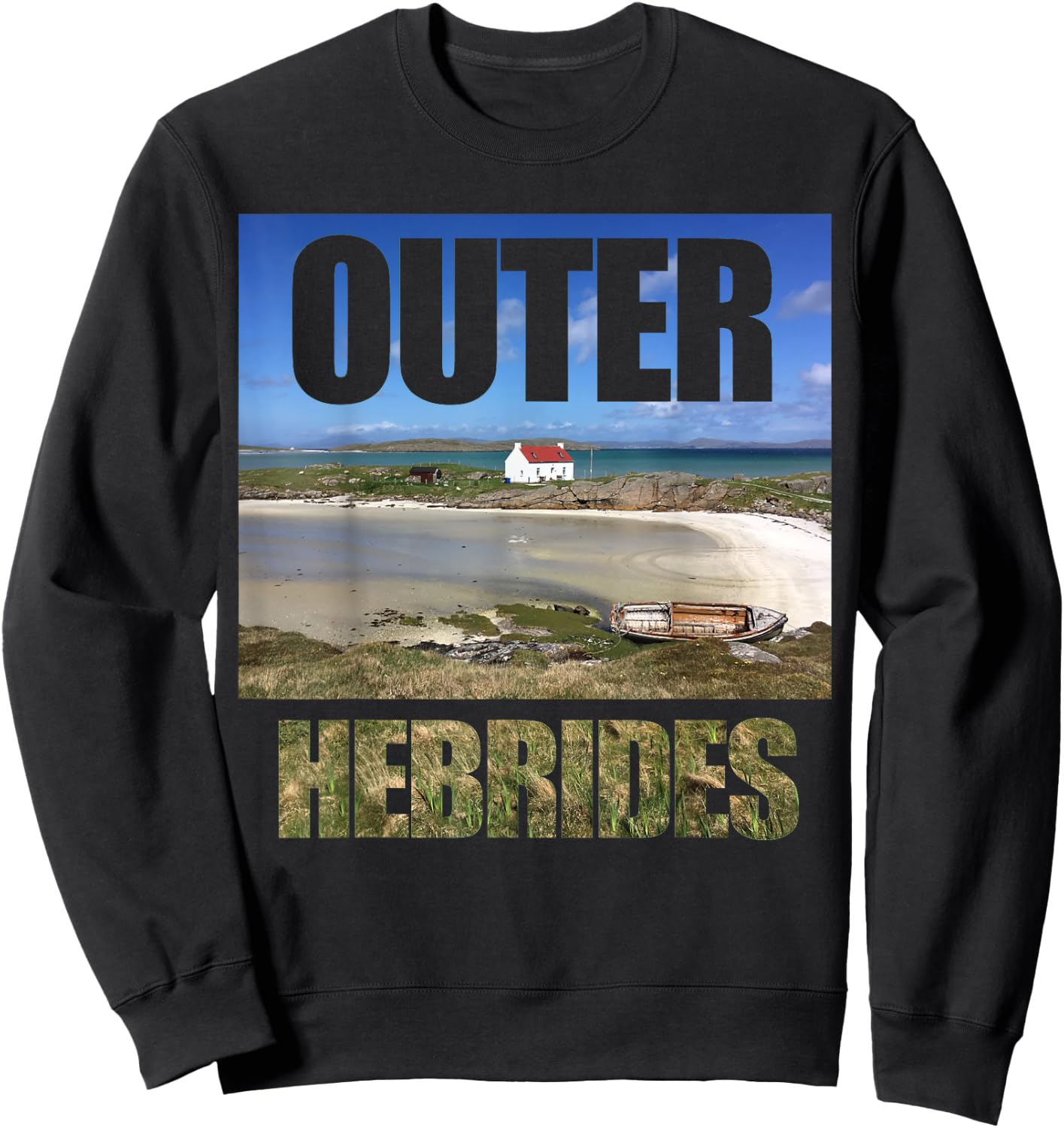 Outer Hebrides - Hebridean Way Sweatshirt - Sweatshirt | Black