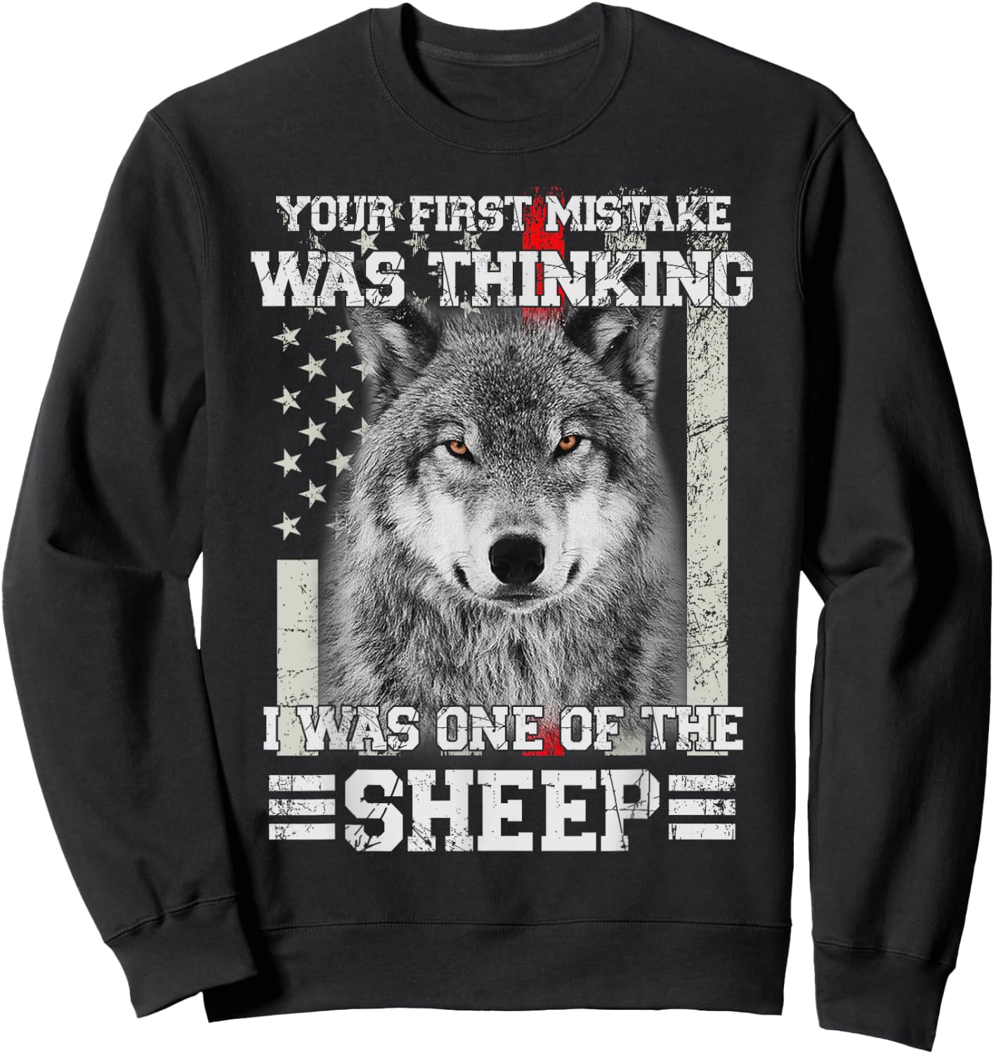 Your first mistake thinking I was one of Sheep fire fighter Sweatshirt - Sweatshirt | Black