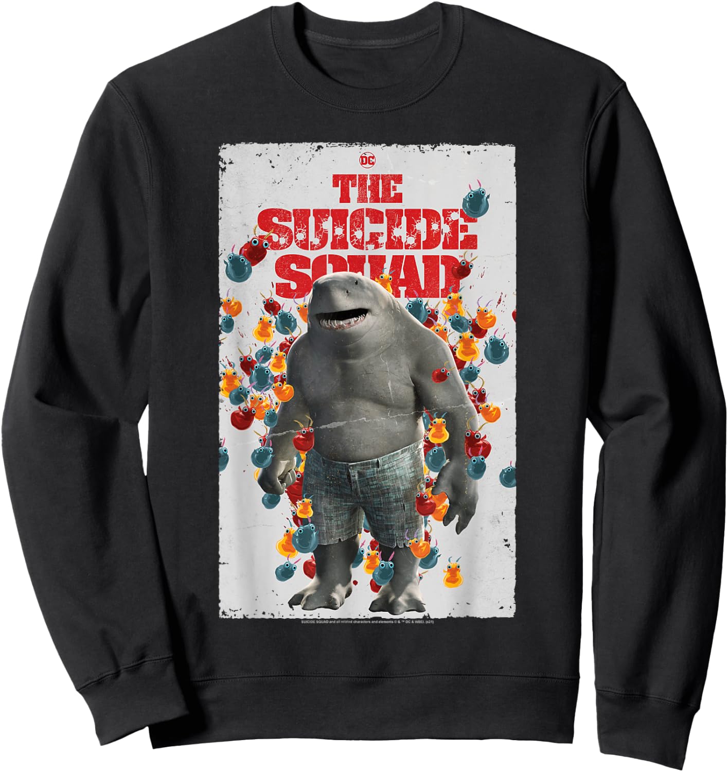 The Suicide Squad King Shark Poster Sweatshirt - Sweatshirt | Black