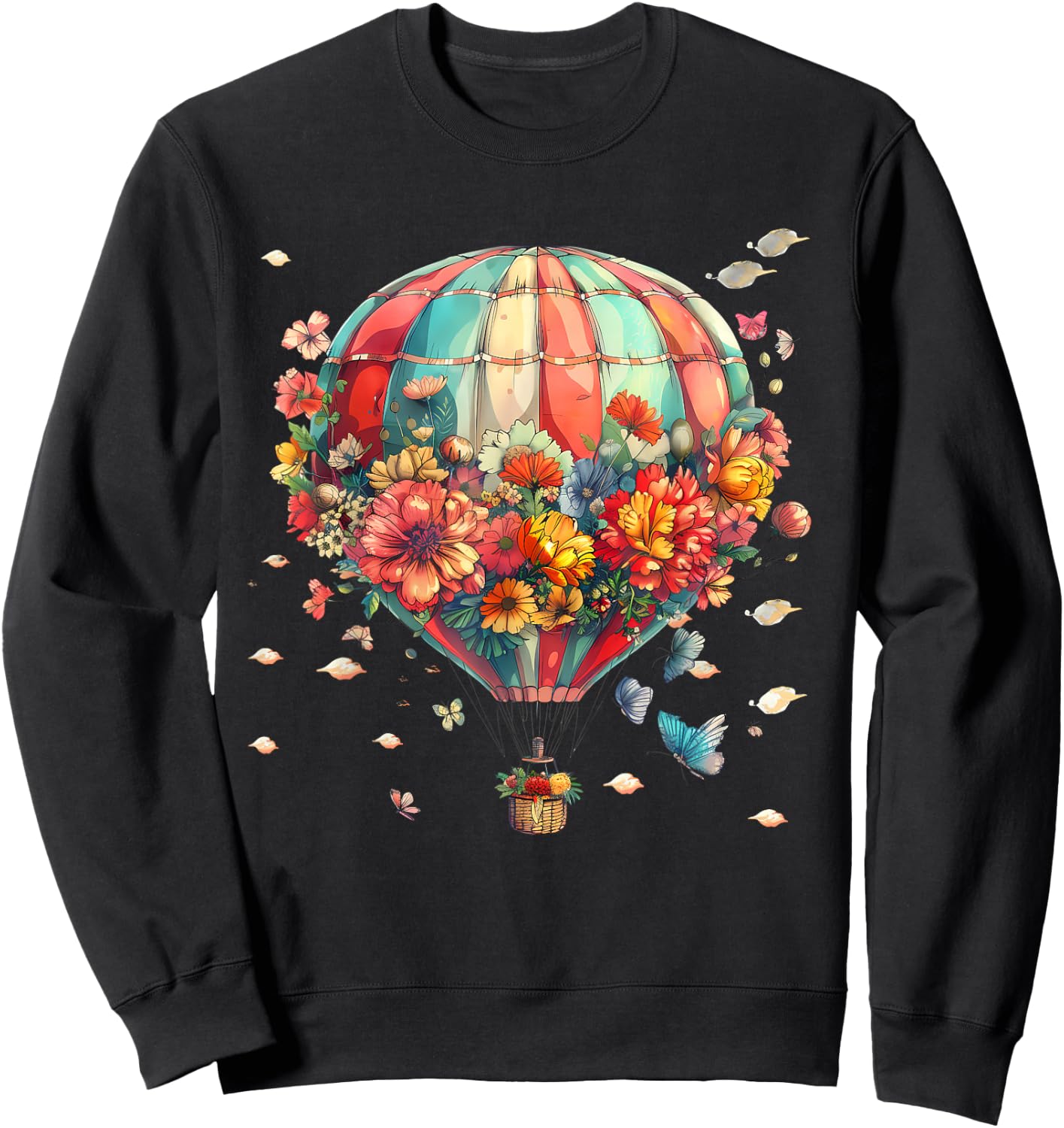 Hot Air Balloon Ride Festival Hot Air Ballooning Sweatshirt - Sweatshirt | Black
