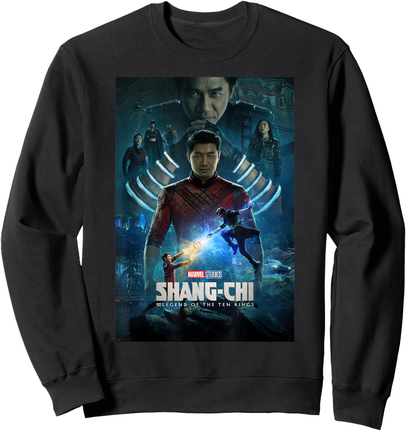 Marvel Shang-Chi Ten Rings Group Shot Poster Sweatshirt - Sweatshirt | Black