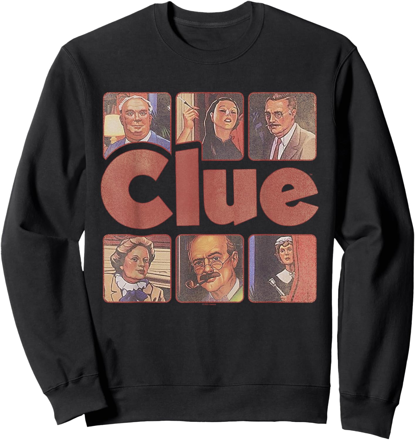 Clue Characters from 1986 Sweatshirt - Sweatshirt | Black