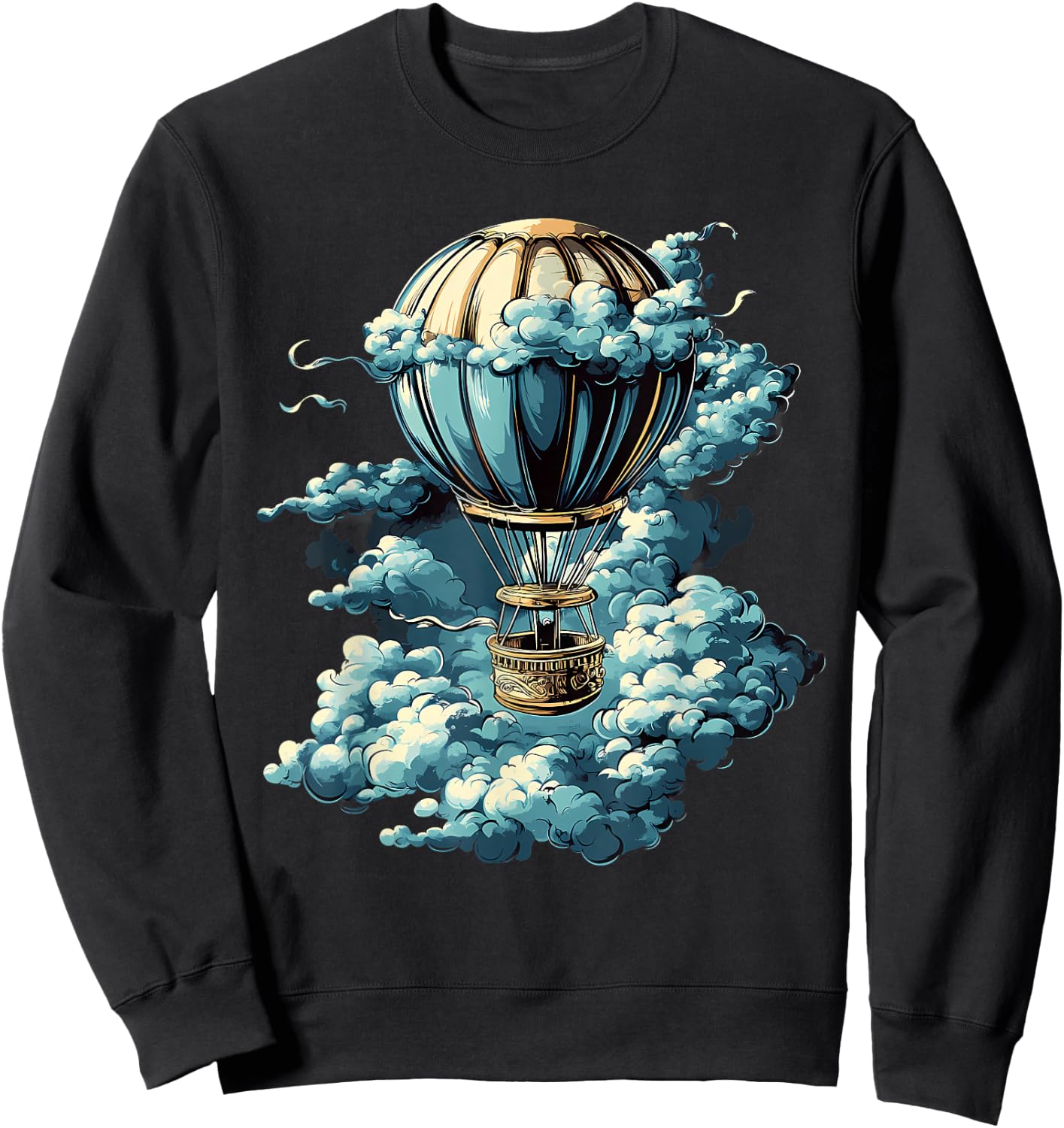 Hot Air Balloon Ride Festival Hot Air Ballooning Sweatshirt - Sweatshirt | Black