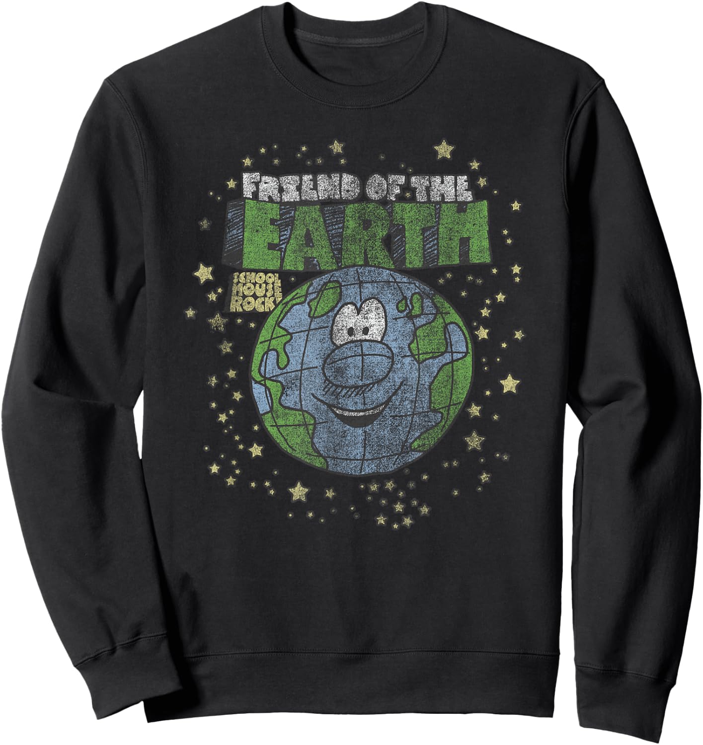 Schoolhouse Rock Friend of the Earth Sweatshirt - Sweatshirt | Black