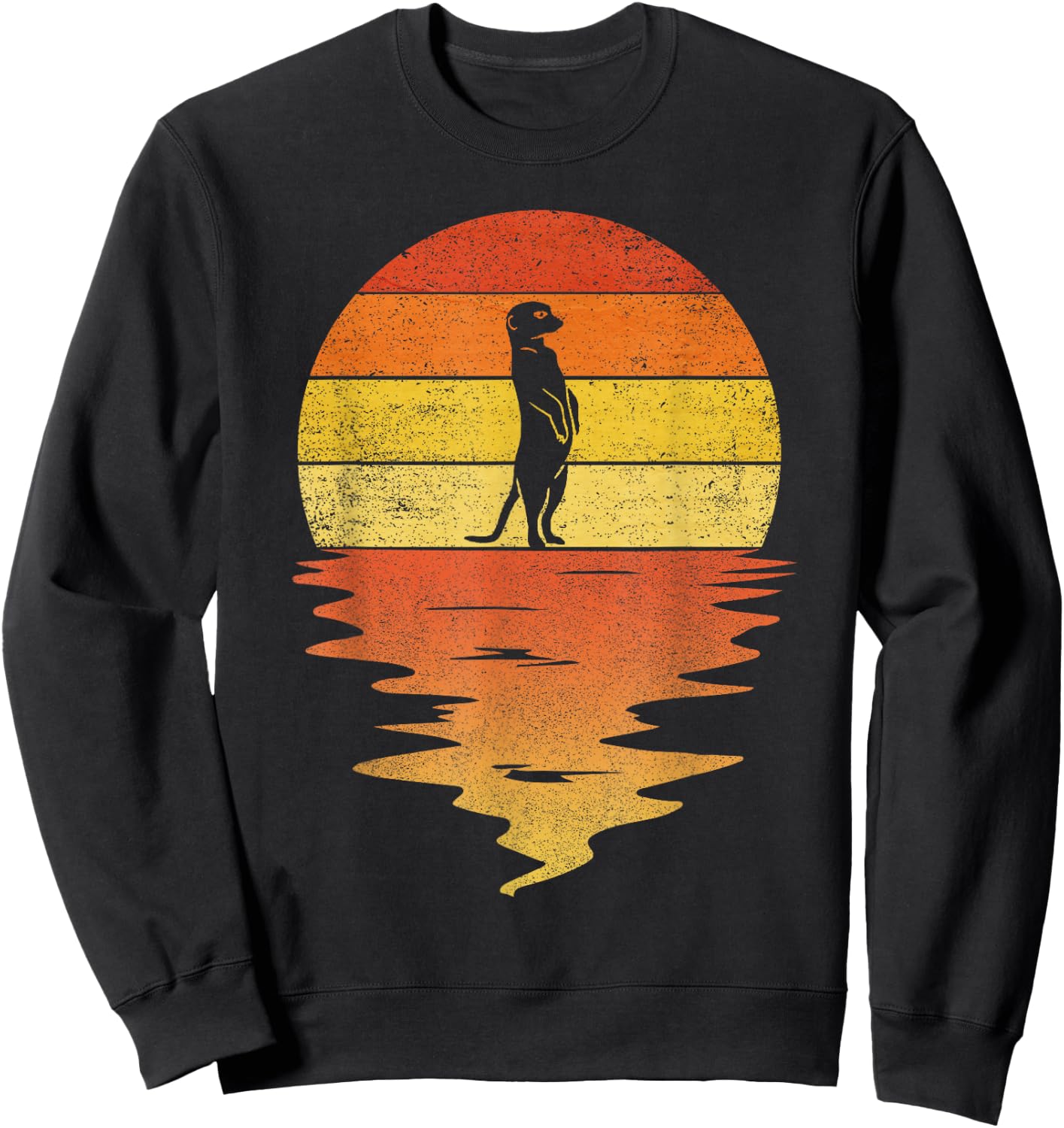 Mongoose shirt retro sunset 70s vintage Mongoose Sweatshirt - Sweatshirt | Black