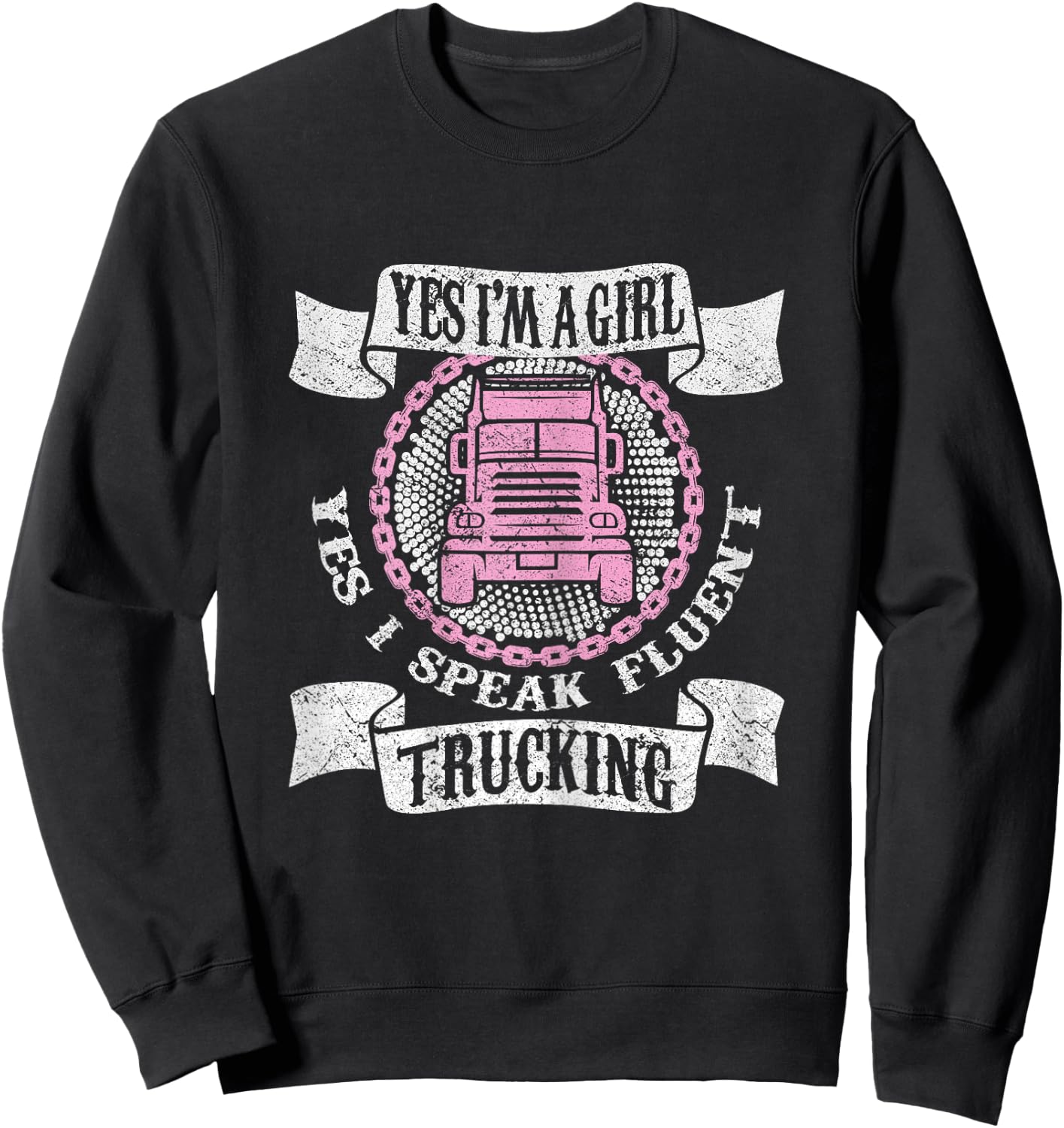 Truck Driver Humming Driver Truck Driver - Truck Driver Sweatshirt - Sweatshirt | Black