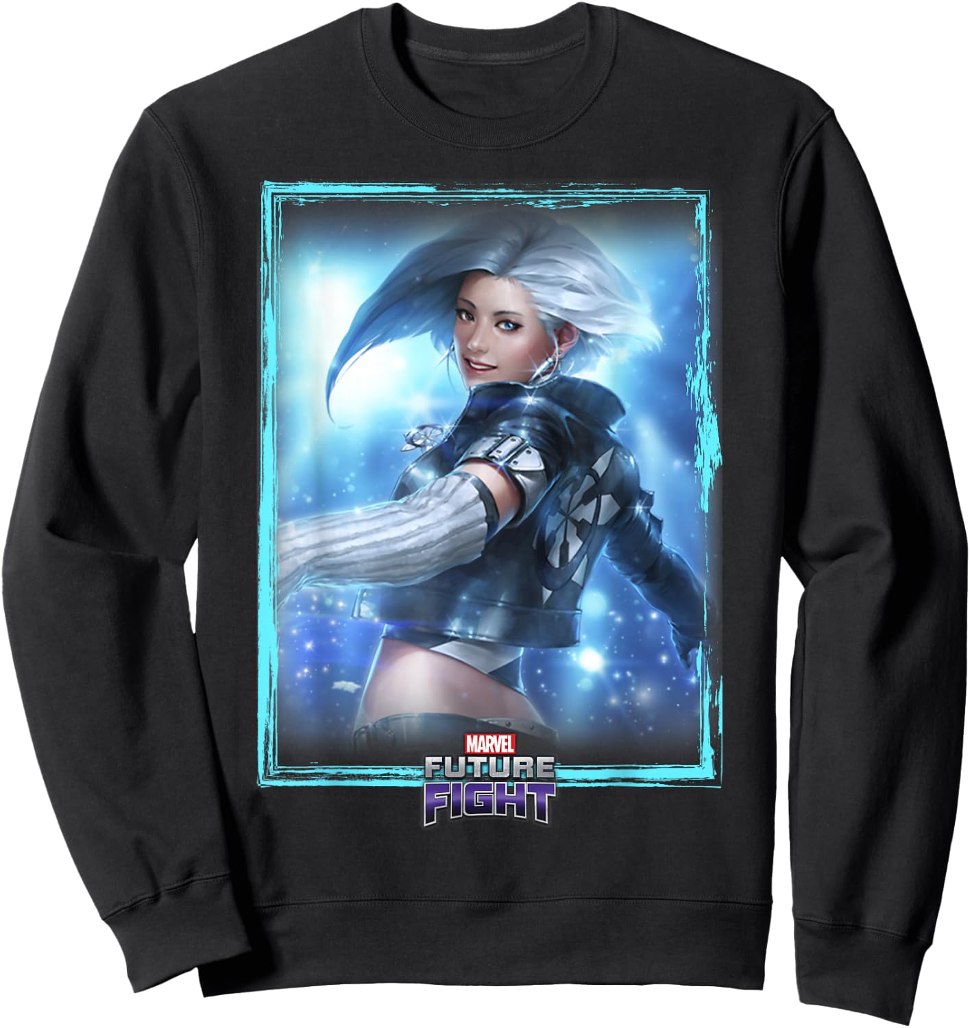 Marvel Future Fight Luna Snow Card Graphic Sweatshirt - Sweatshirt | Black