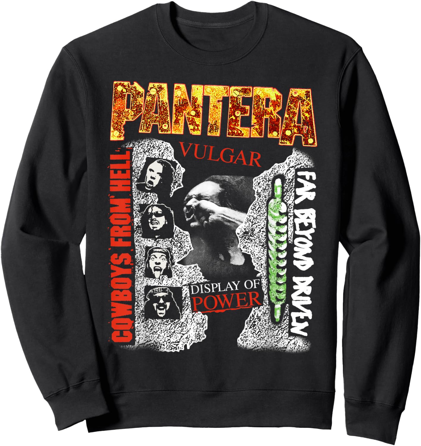 Pantera Official Album Covers Small Sweatshirt - Sweatshirt | Black