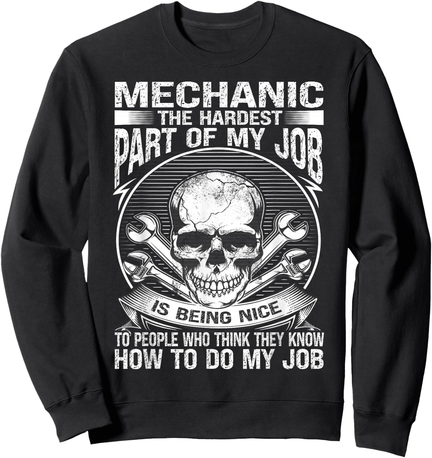 Mechanic Car Guy Auto Mechanic Sweatshirt - Sweatshirt | Black