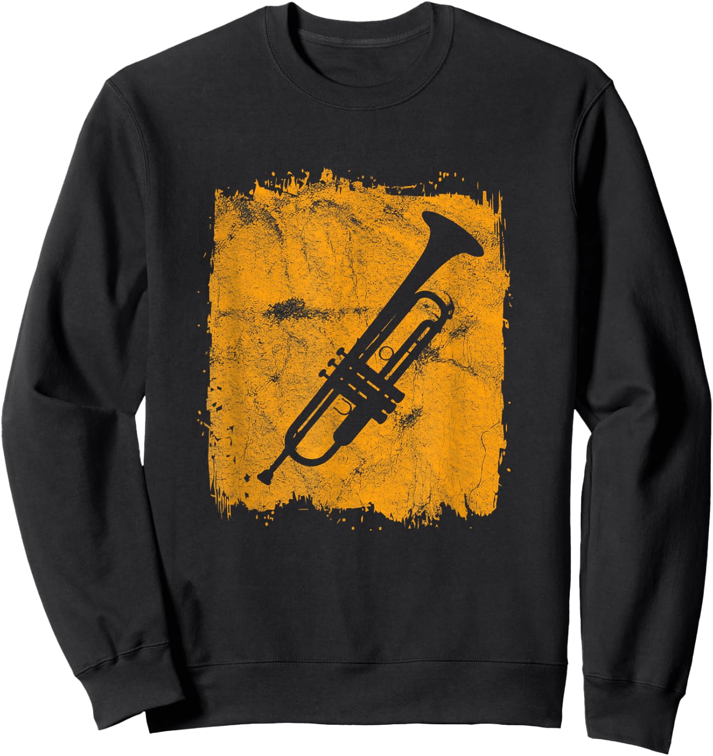 Vintage Trumpet Gift Musicians Blues Retro Sweatshirt - Sweatshirt | Black