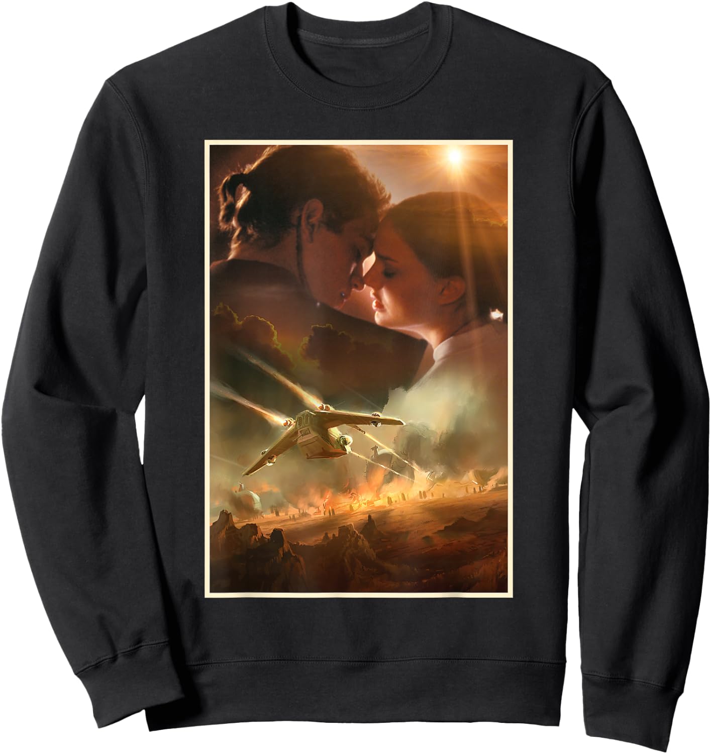 Star Wars Attack of the Clones Anakin Amidala Sweatshirt - Sweatshirt | Black