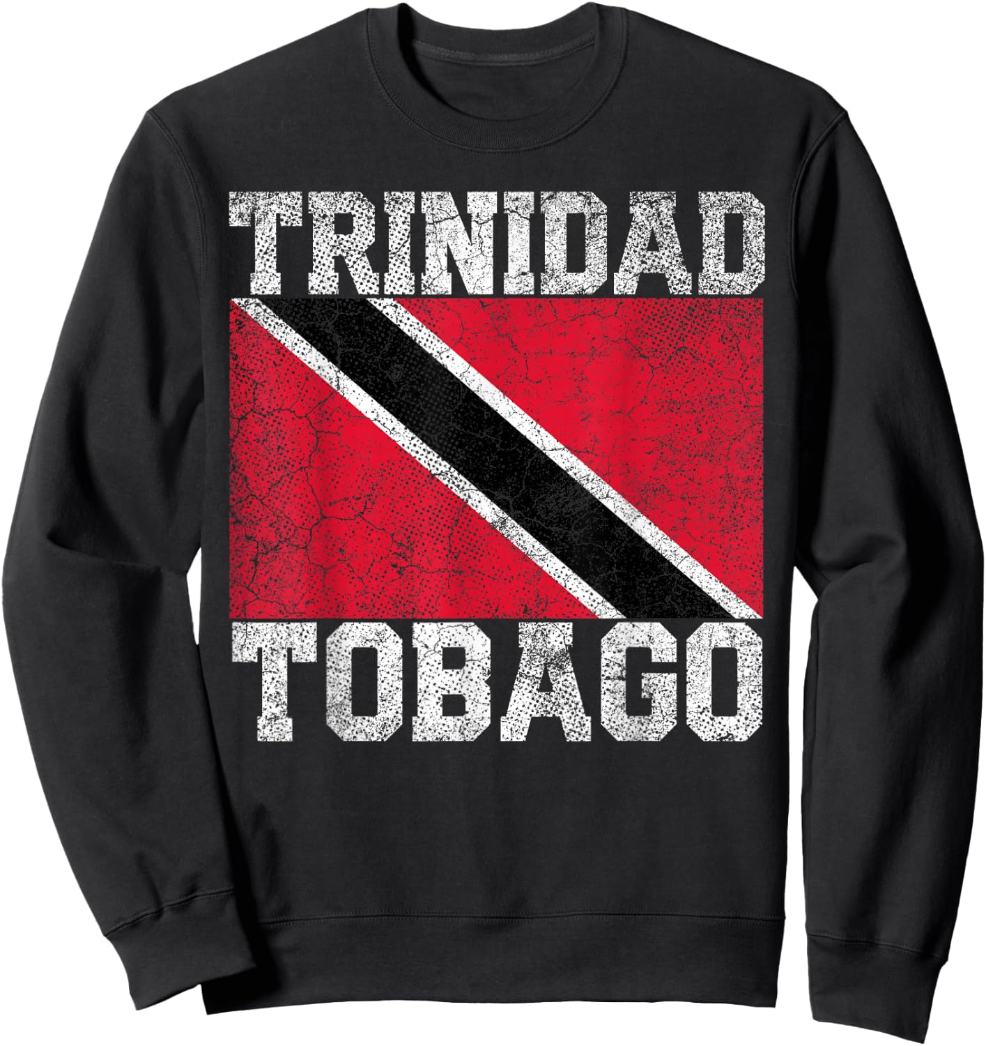 Trinidad and Tobago Flag National Pride Roots Country Family Sweatshirt - Sweatshirt | Black