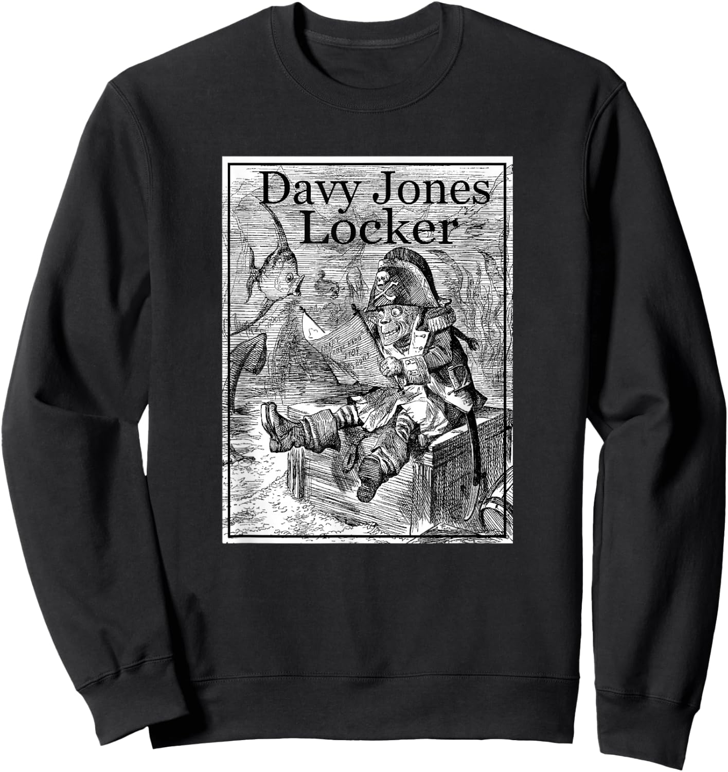 Davy Jones Locker (1892) Sweatshirt - Sweatshirt | Black