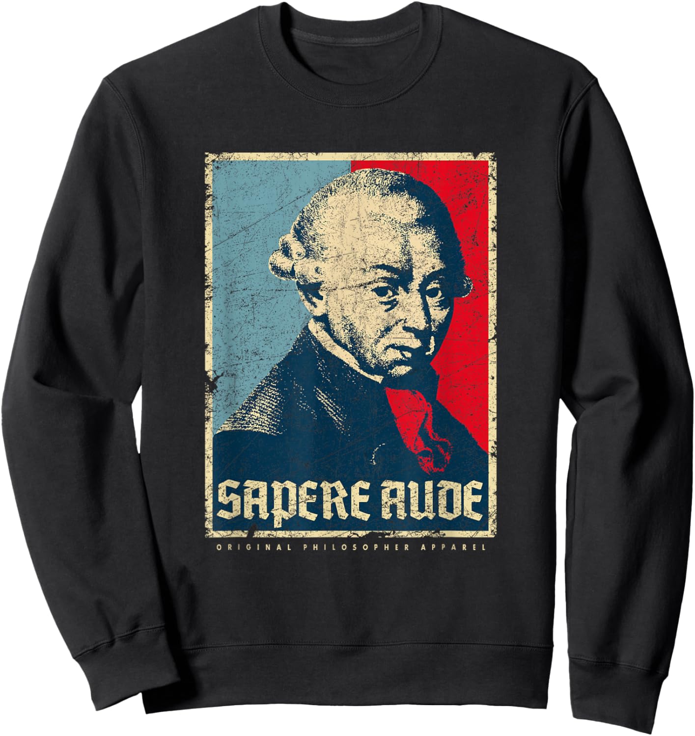 Sapere Aude Immanuel Kant Transcendental Philosophy Vintage Sweatshirt - Sweatshirt | Black