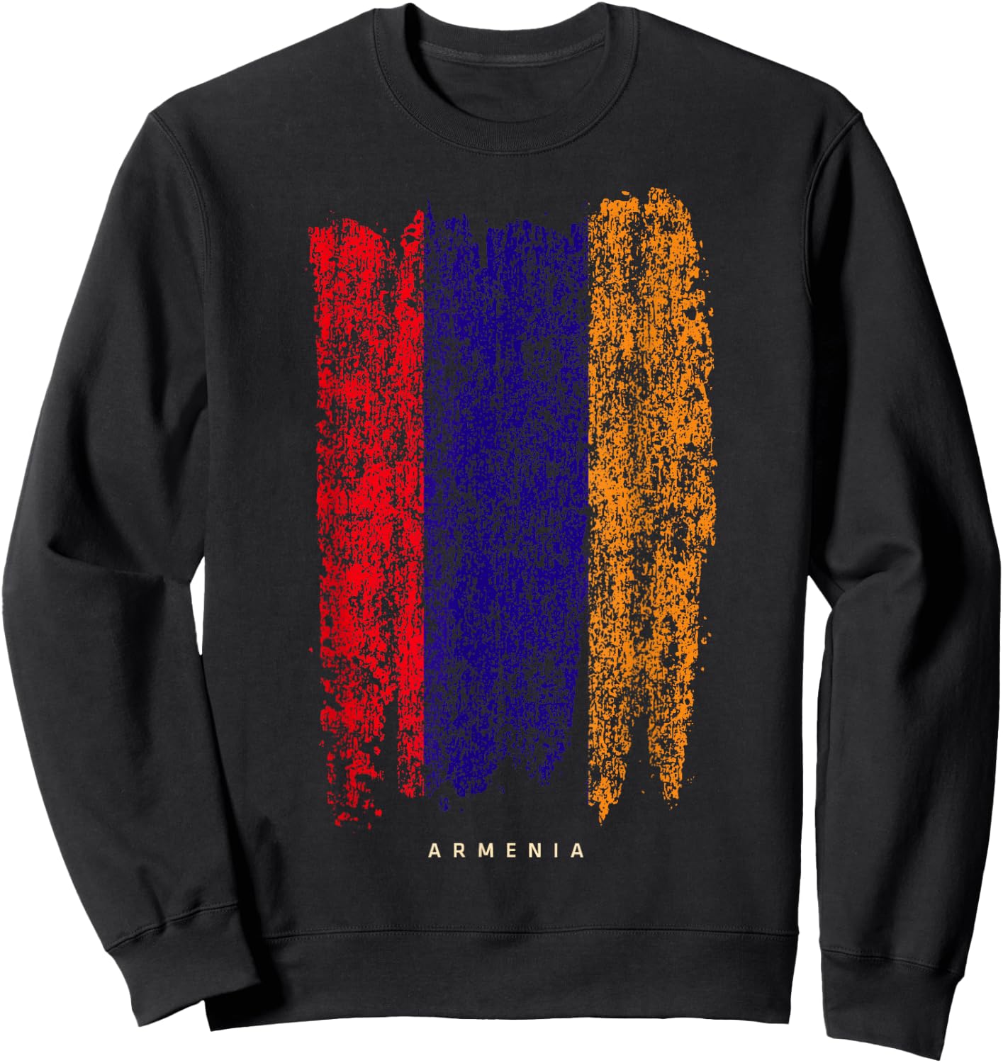 Vintage Armenia Retro Armenian Flag Shirt Sweatshirt - Sweatshirt | Black