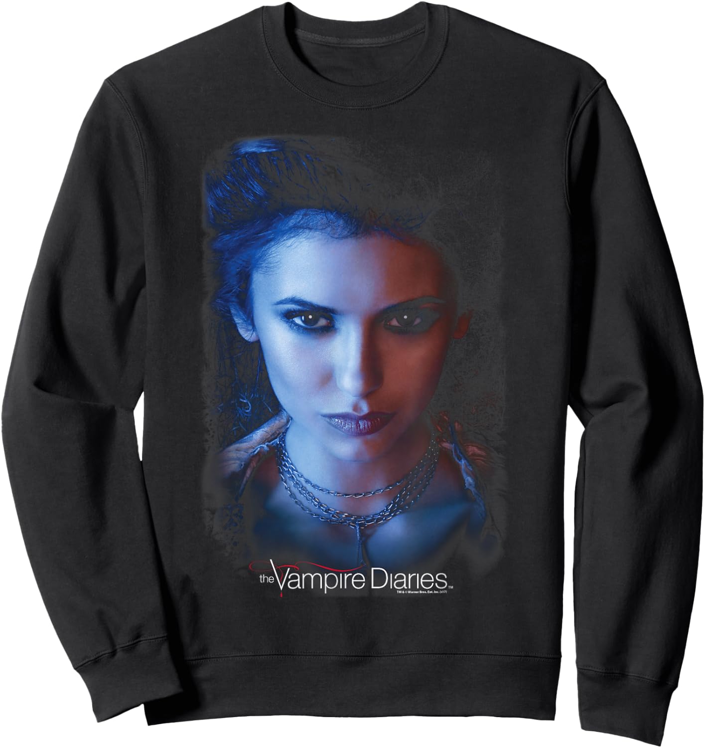 Warner Bros. Vampire Diaries Elena -Adults Black , Small, Short Sleeve Sweatshirt - Sweatshirt | Black