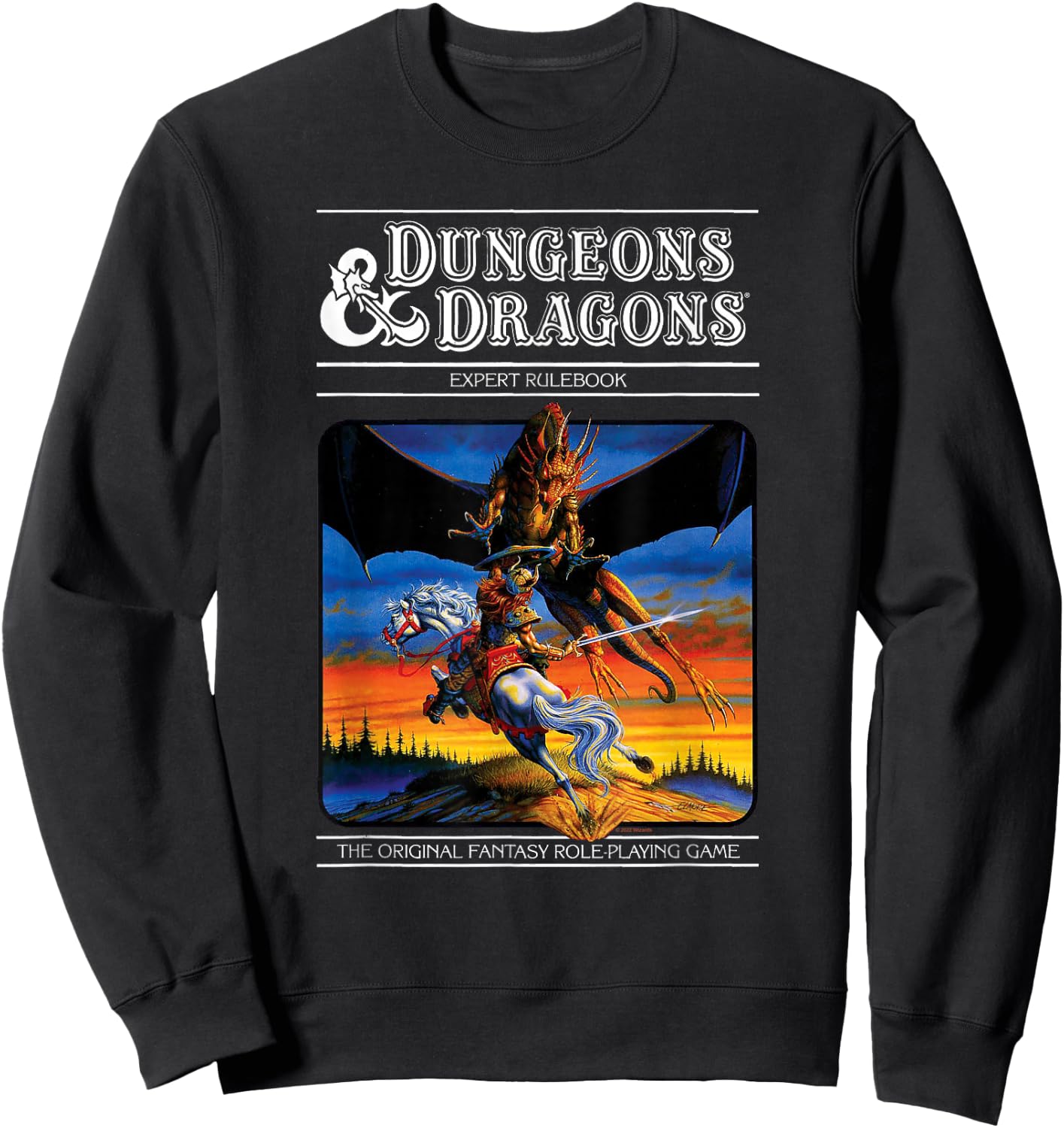 Dungeons & Dragons Vintage Expert Rulebook Small Sweatshirt - Sweatshirt | Black