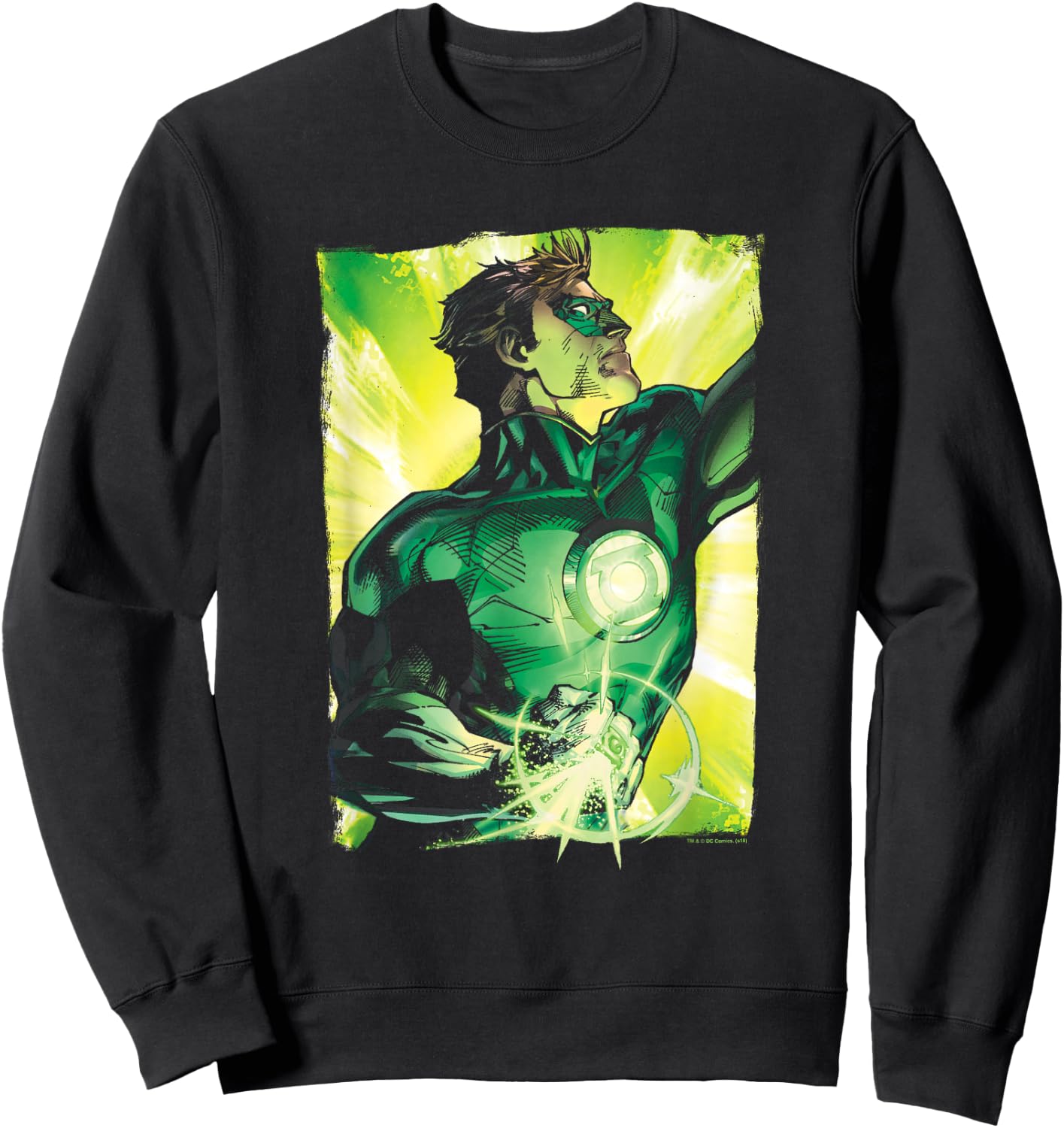 Green Lantern Up Up T Shirt Sweatshirt - Sweatshirt | Black