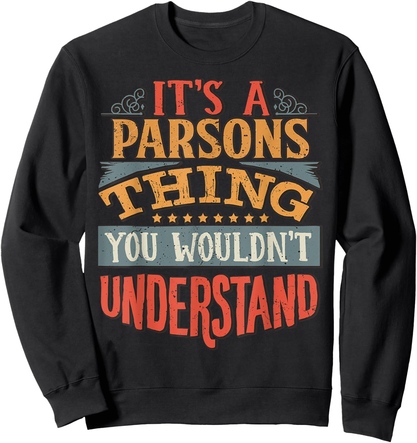 Parsons Name Sweatshirt - Sweatshirt | Black