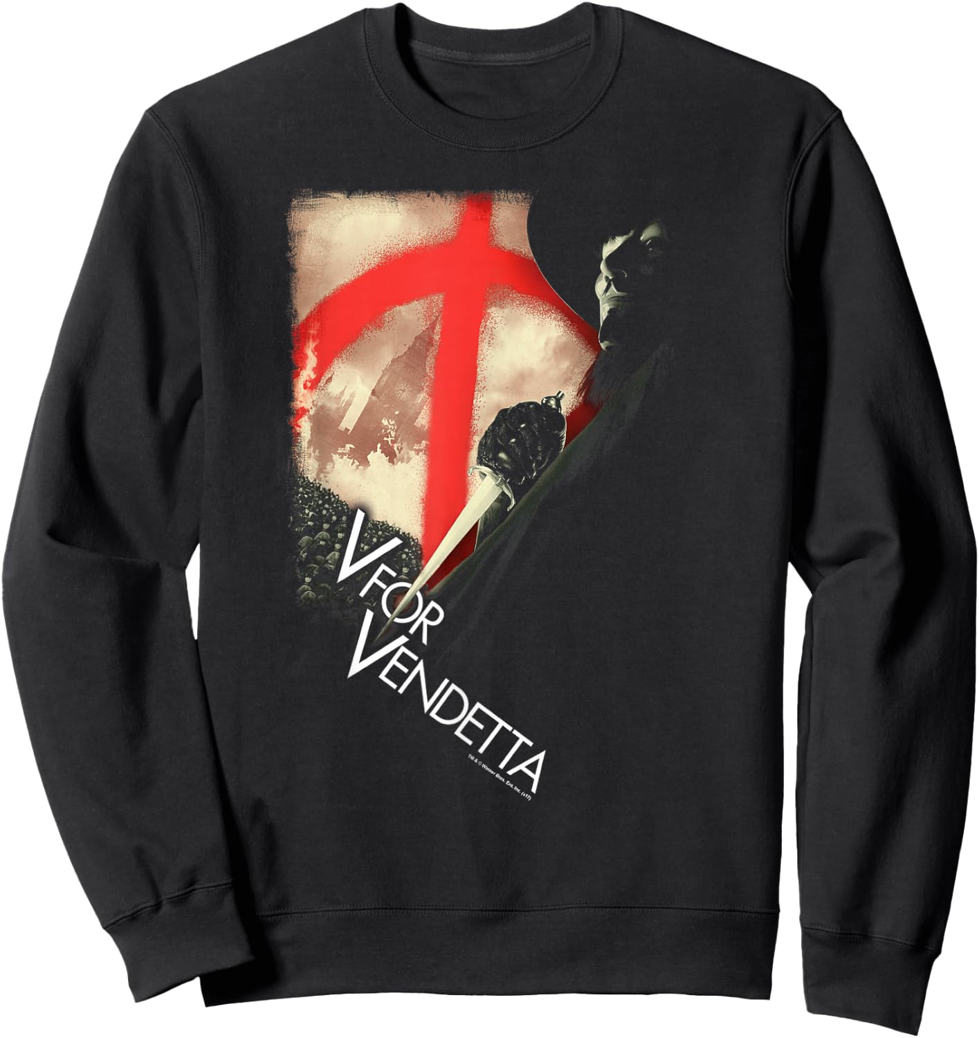 V for Vendetta Army Sweatshirt - Sweatshirt | Black