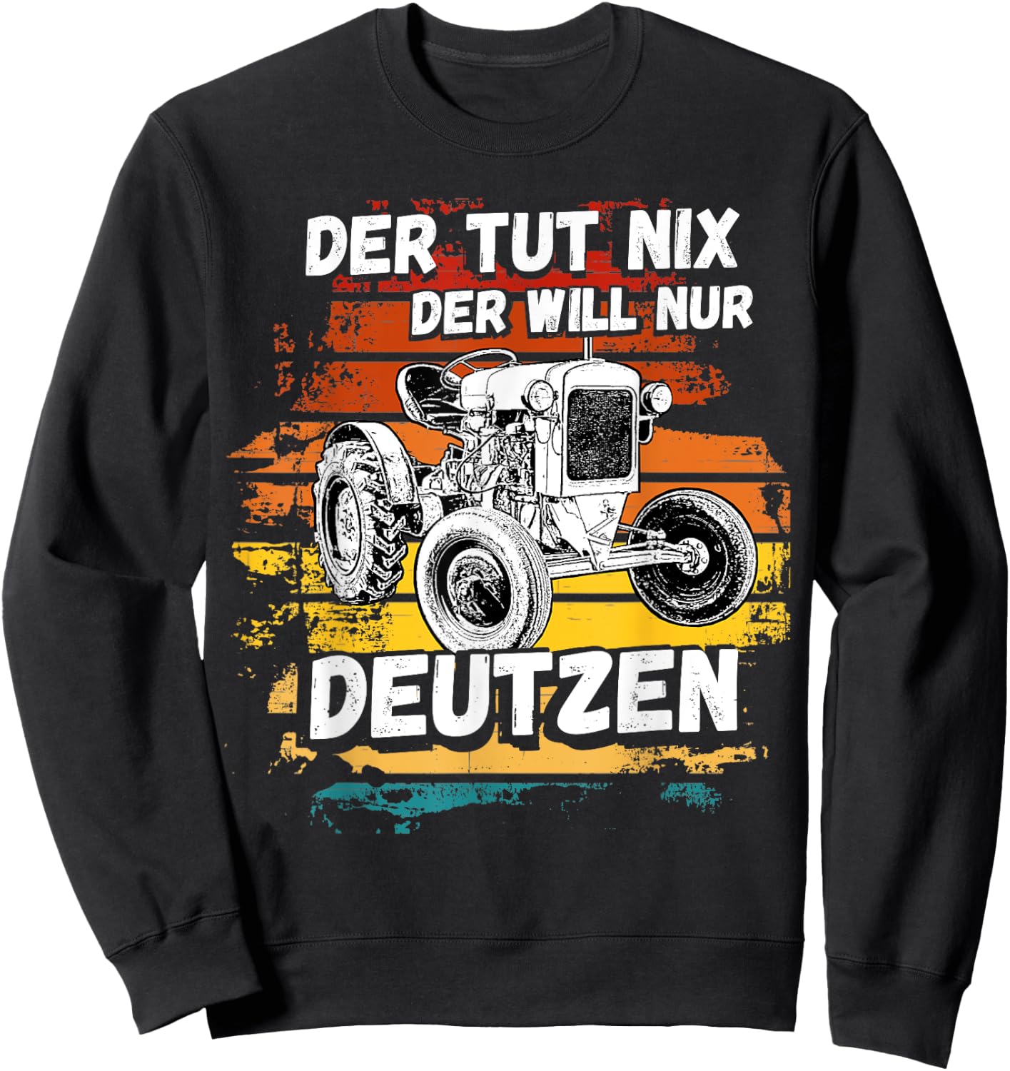 Deutz Tractor Truck Trekker Deutz Agriculture Farmer Village Sweatshirt - Sweatshirt | Black