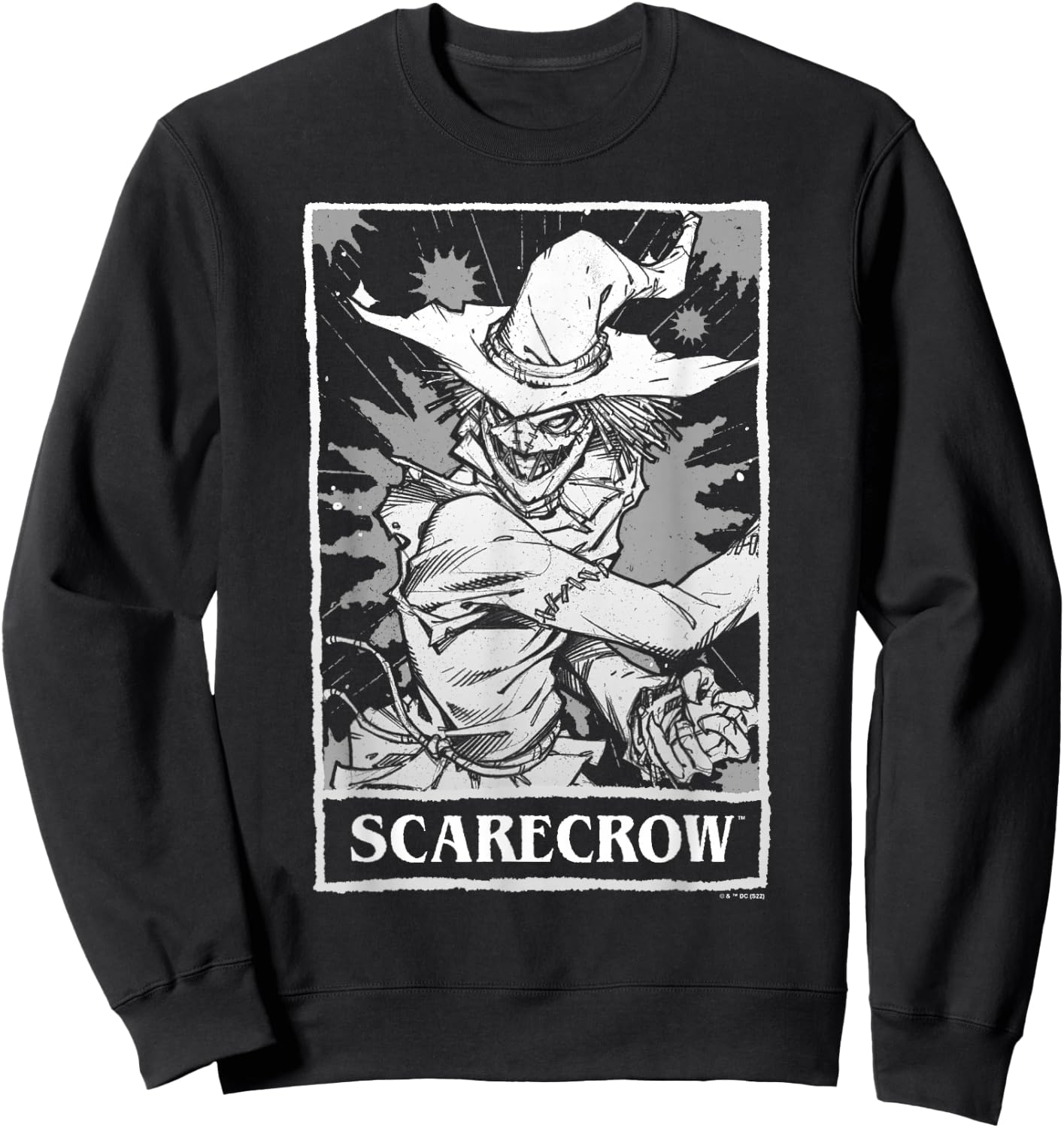 DC Comics Halloween Scarecrow Tarot Poster Sweatshirt - Sweatshirt | Black