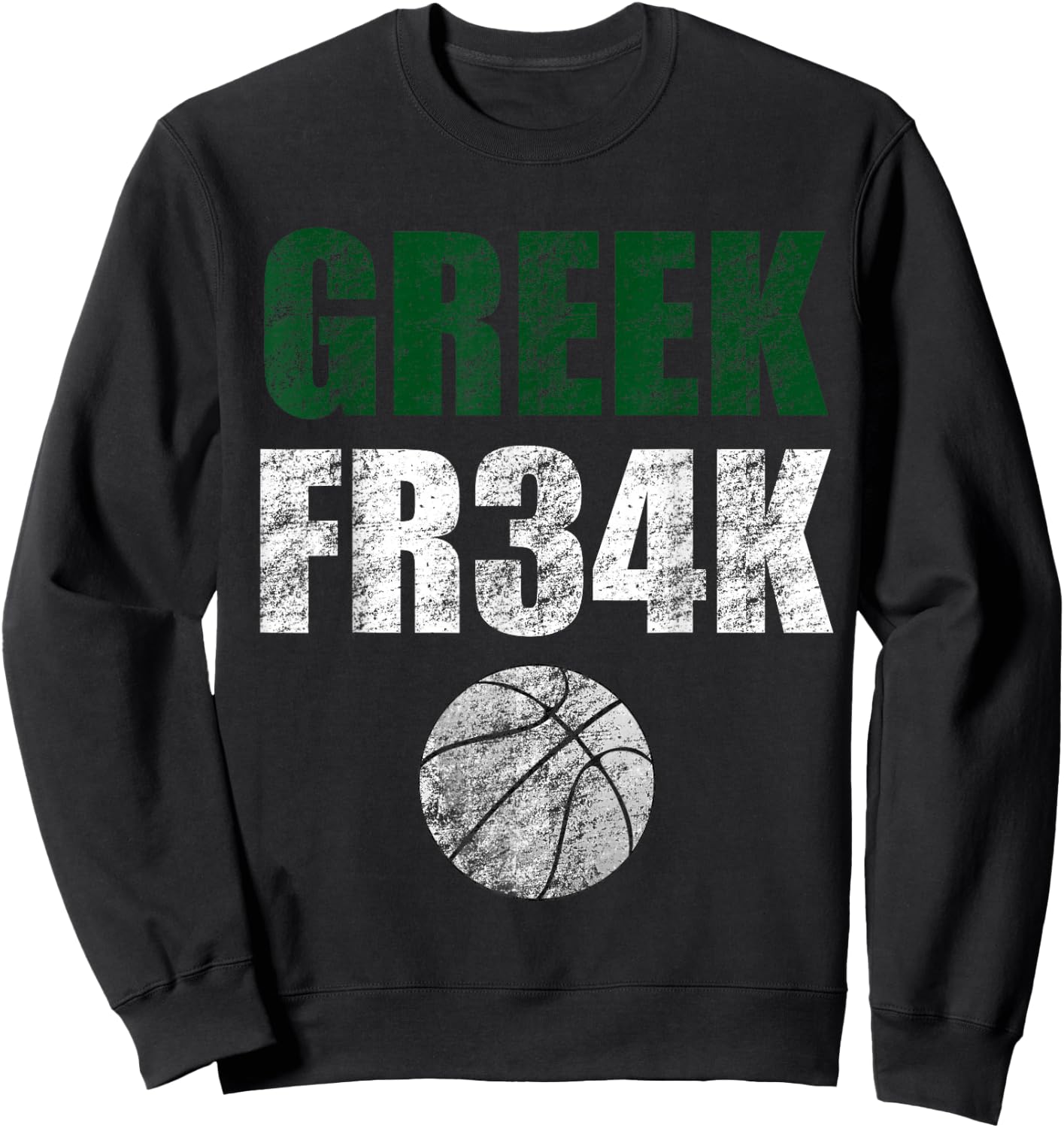 Greek FR34K Milwaukee Wisconsin Basketball Championship Sweatshirt - Sweatshirt | Black